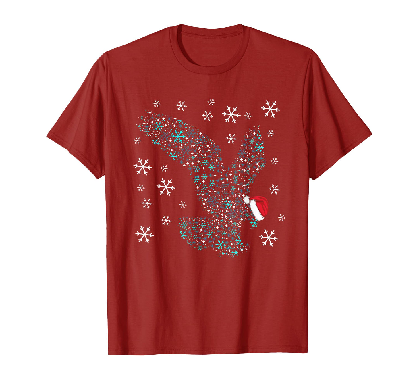 Funny Eagles Christmas Costume Eagle Santa XMAS Humor T-Shirt