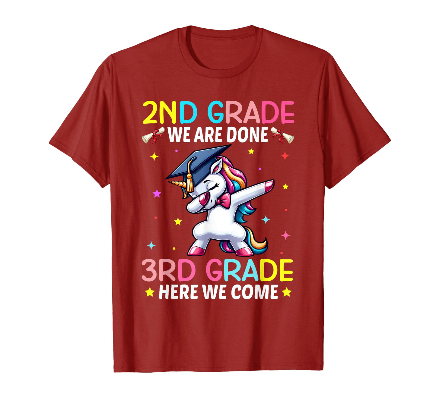 Girls 2nd Grade Graduation Unicorn Outfit Hello 3rd Grade T-Shirt