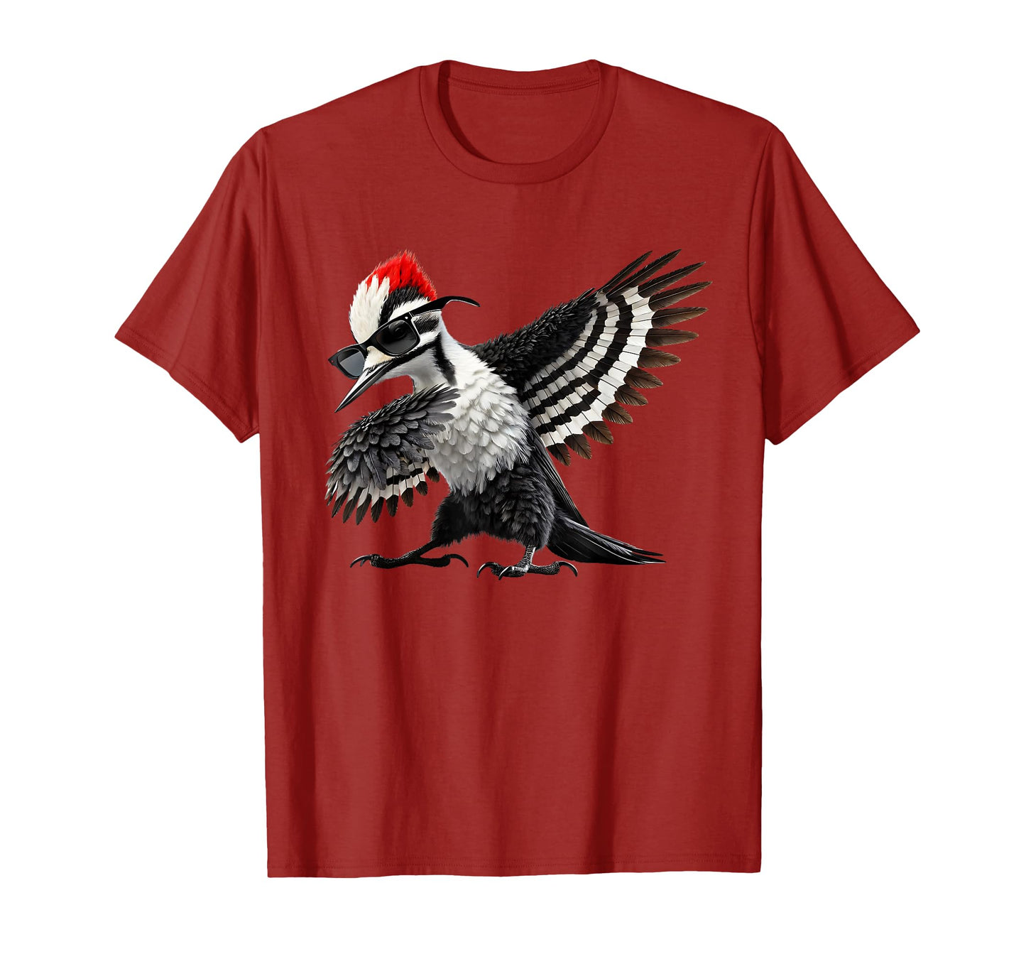 Dabbing Pileated Woodpecker Bird Watcher Lover Birding T-Shirt