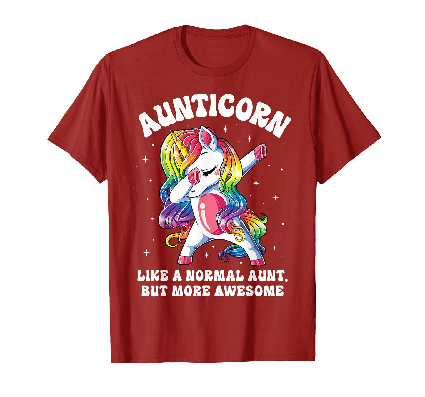 Aunticorn Like Normal Aunt But More Awesome Dabbing Unicorn T-Shirt