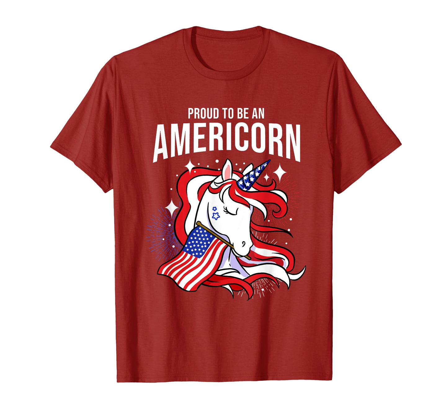 Proud To Be An Americorn Fourth Of July T-Shirt