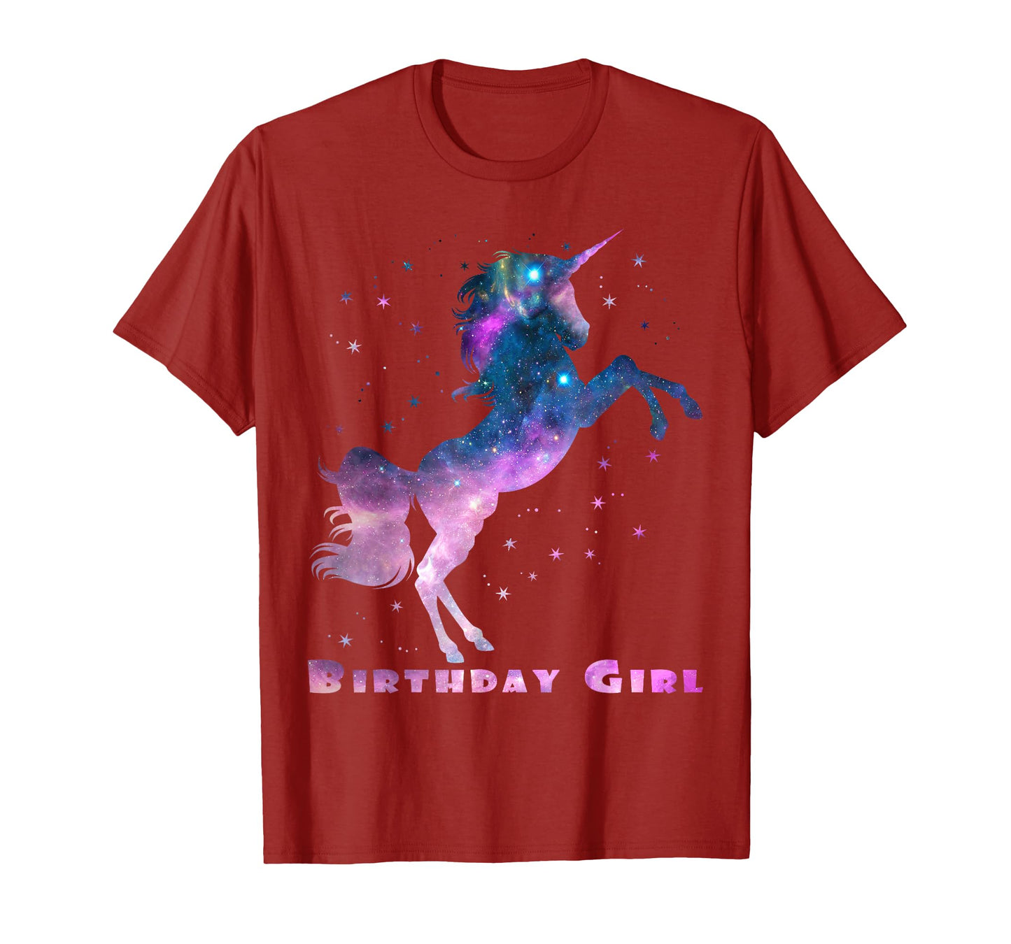 Space Unicorn Birthday Girl Galaxy Unicorn Cute Teens Kids T-Shirt