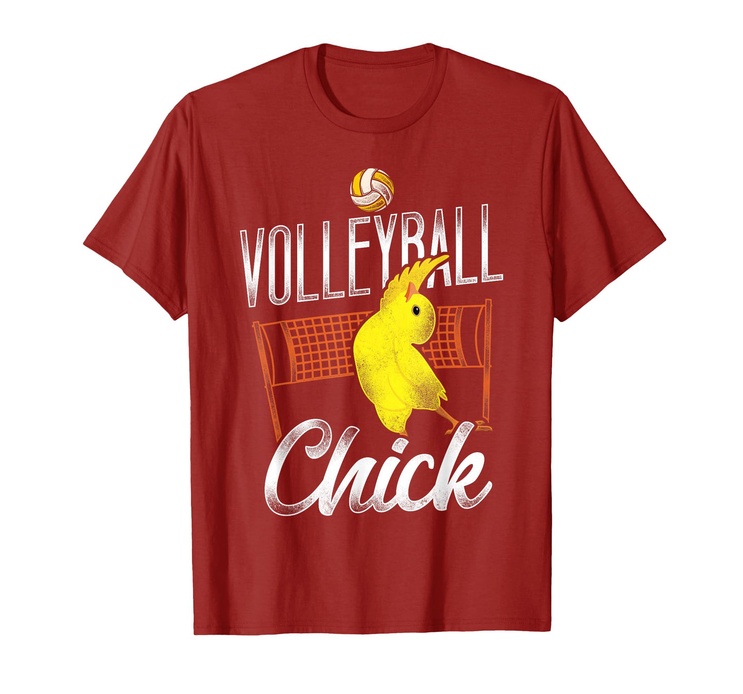 Volleyball Player Team Chicken Vintage Volleyball Chick T-Shirt