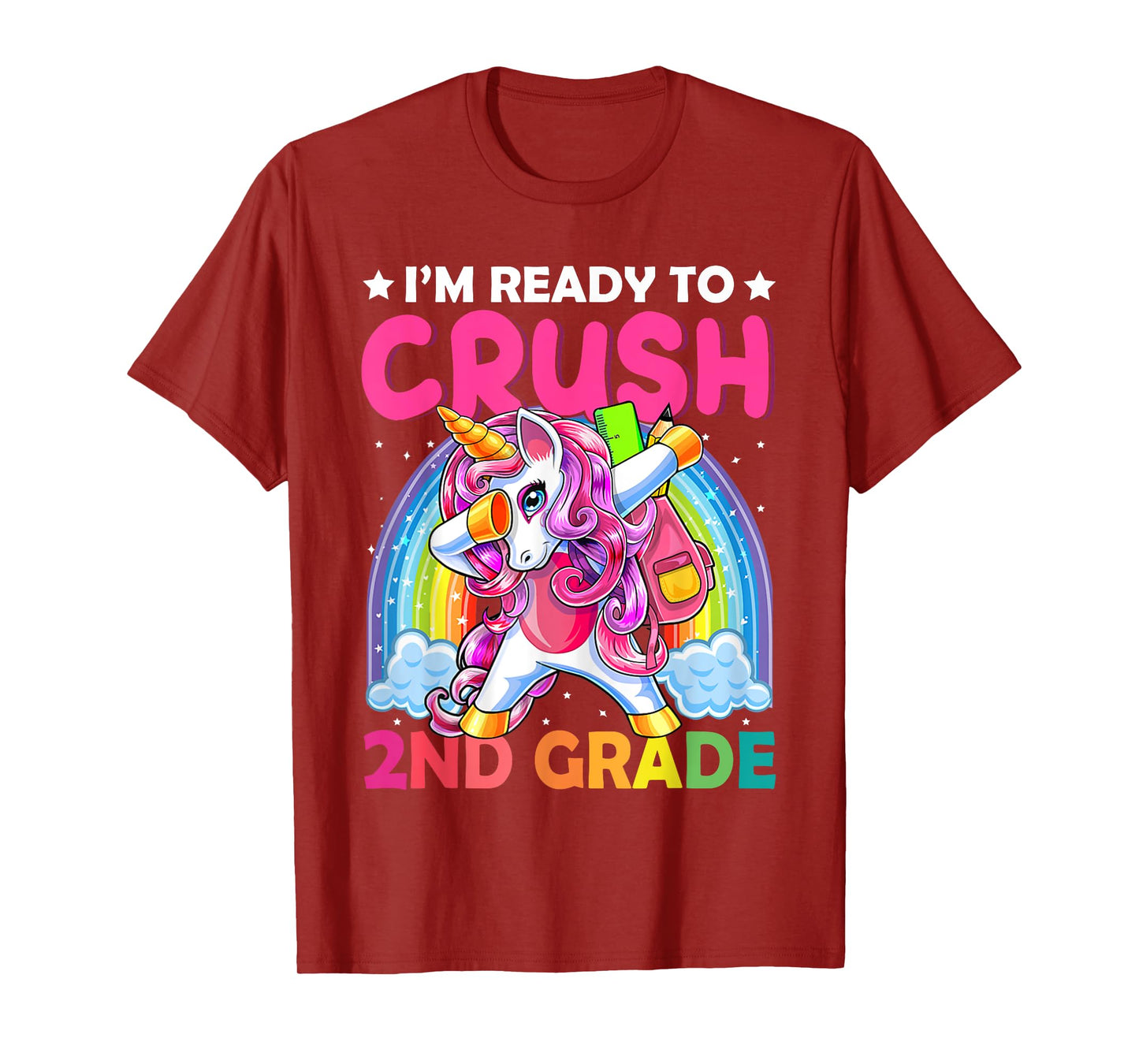 I'm Ready To Crush 2nd Grade Dabbing Unicorn Back to School T-Shirt