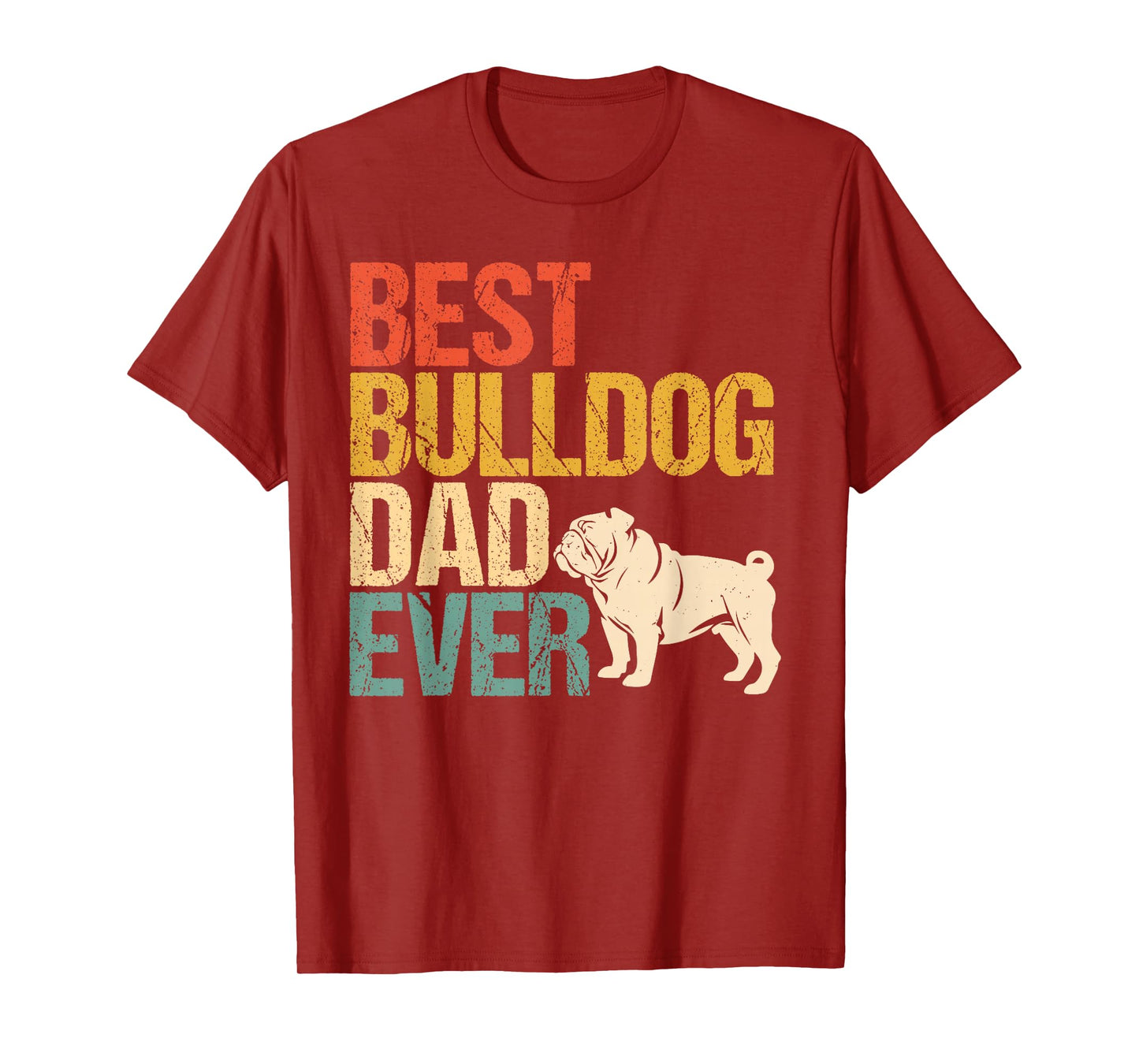 Best English Bulldog dad Father's Day T-Shirt