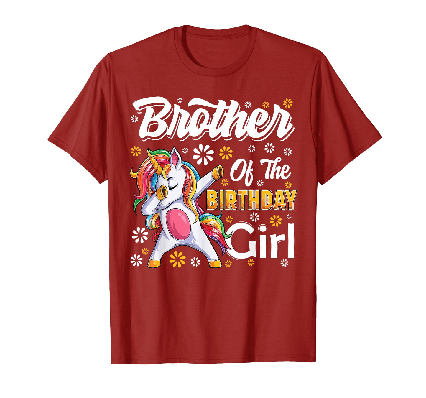 awesome dabbing unicorn birthday Brother Family Matching T-Shirt