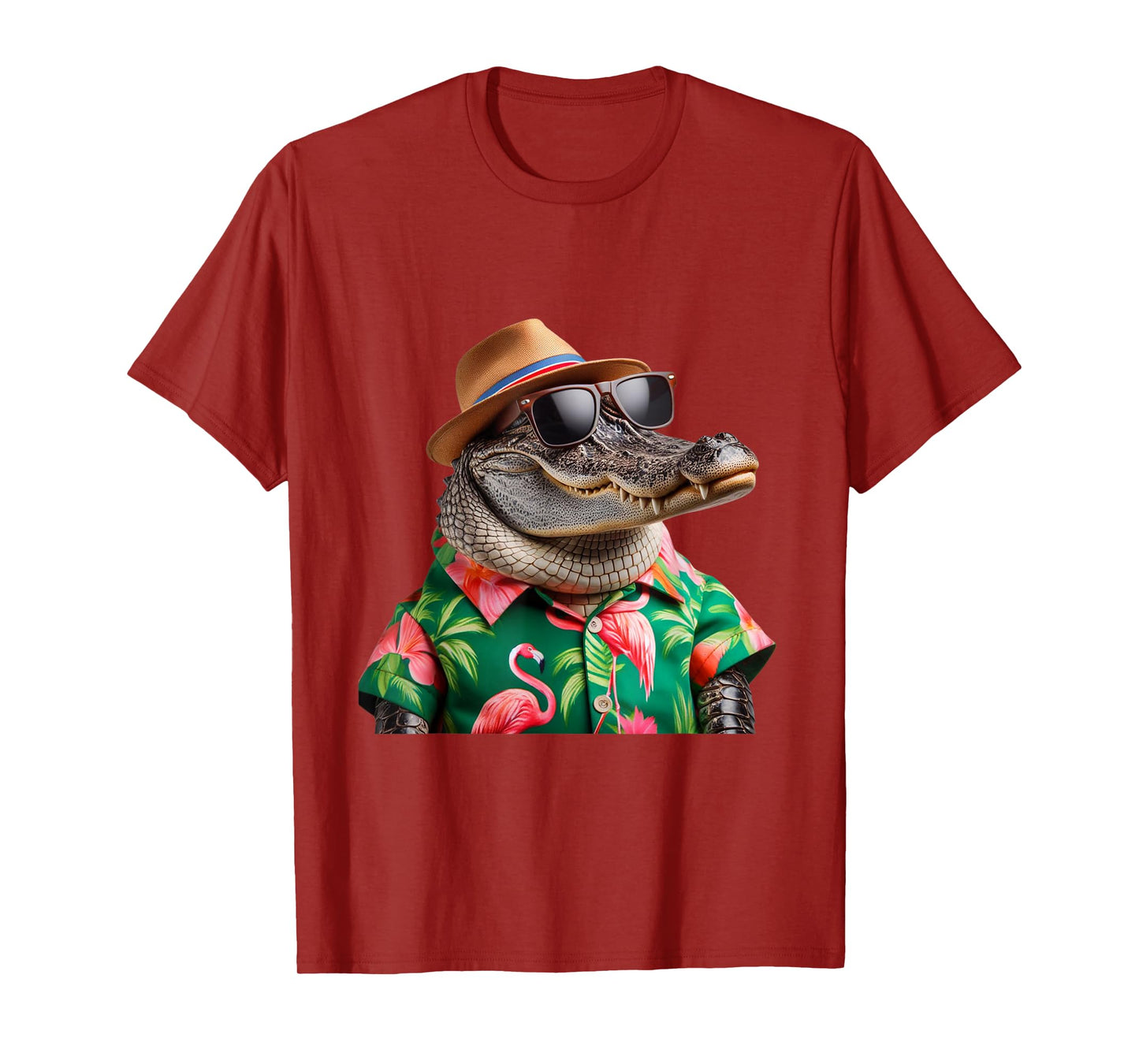 Florida Alligator Hawaiian Shirt Funny Vacation Gator Art T-Shirt