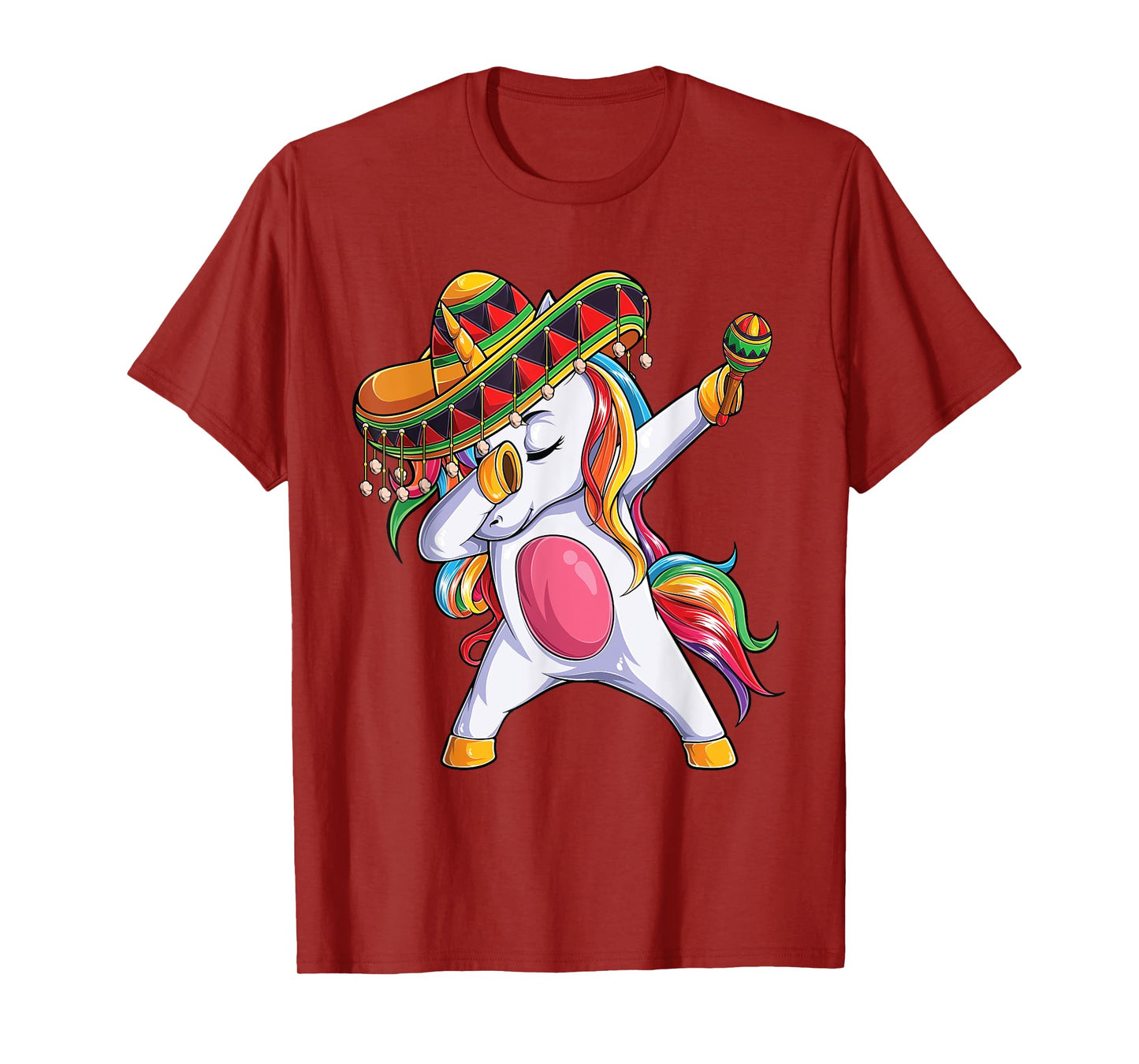 Dabbing Unicorn Cinco de Mayo Kids Girls Women Mexican gift T-Shirt
