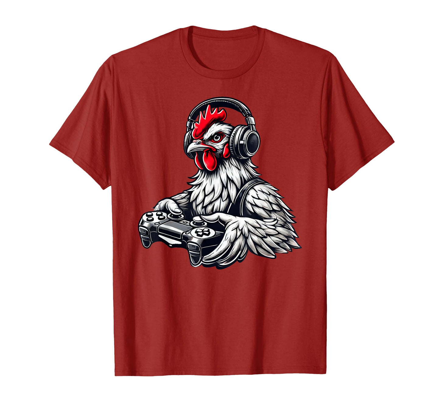 Chicken Funny Video Games Graphic Chicken Gamers T-Shirt