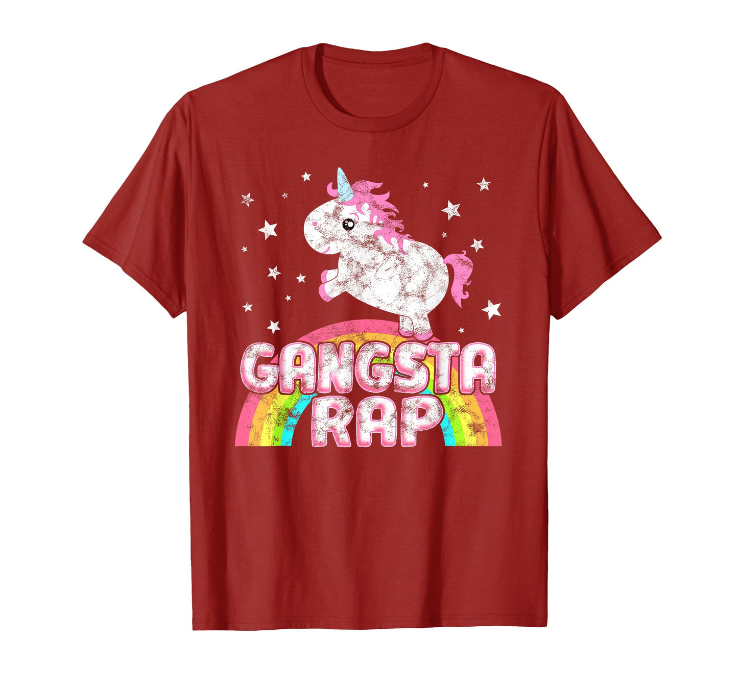 Funny Ironic Cool Unicorn Gangsta Rap Music Festival T-Shirt T-Shirt