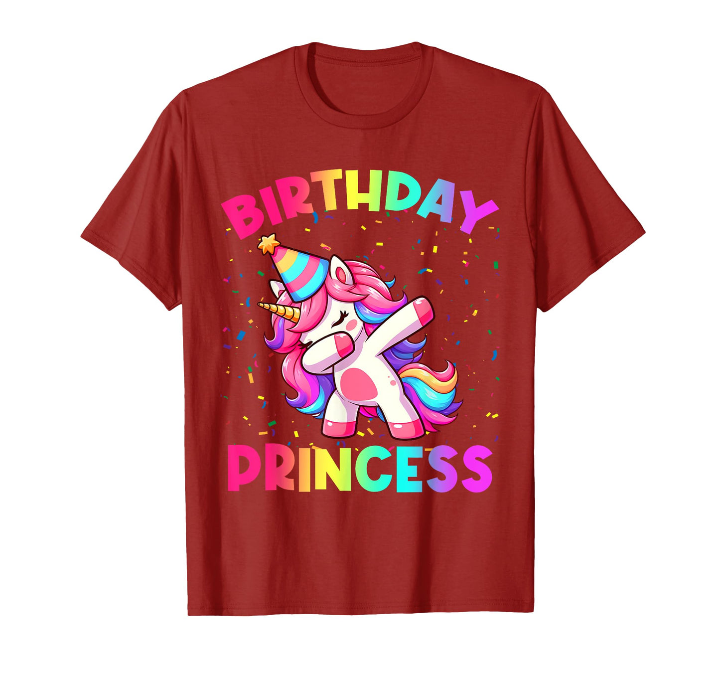 Birthday Princess Unicorn Party Funny Girls Kids T-Shirt