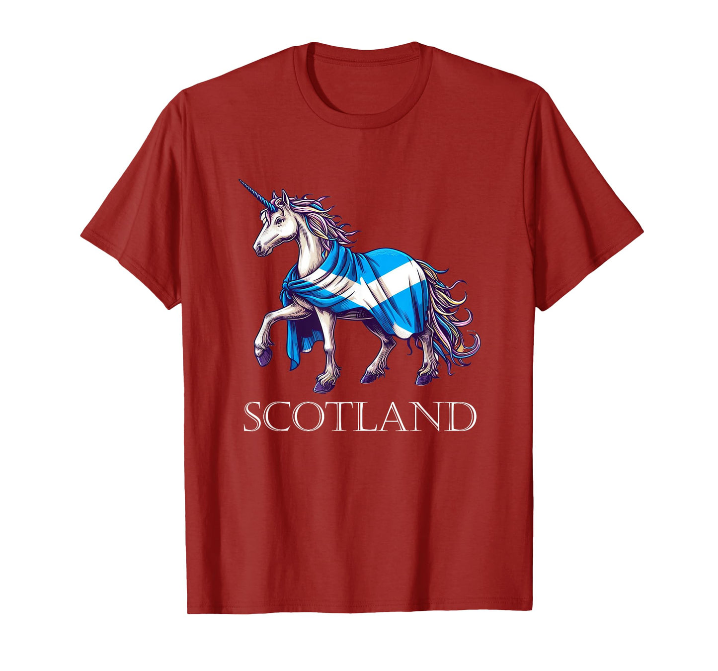 Scottish Pride Scotland Unicorn Scotland Flag Saltire T-Shirt