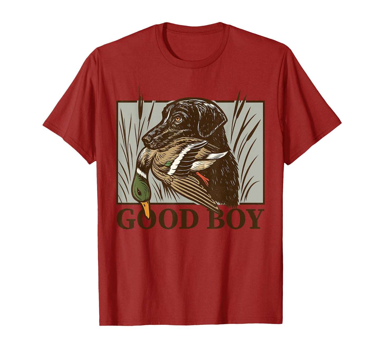 Vintage Dog Good Boy Duck Hunting Labrador Retriever Gift T-Shirt