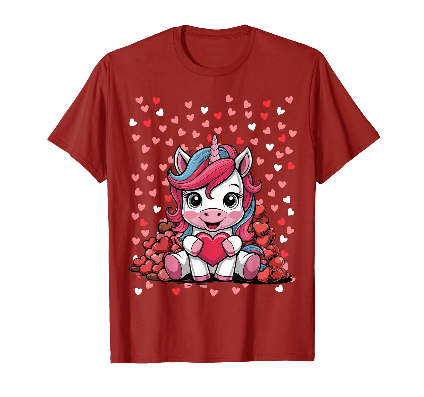 Valentines Outfit Idea For Kids Unicorn Themed Valentines T-Shirt
