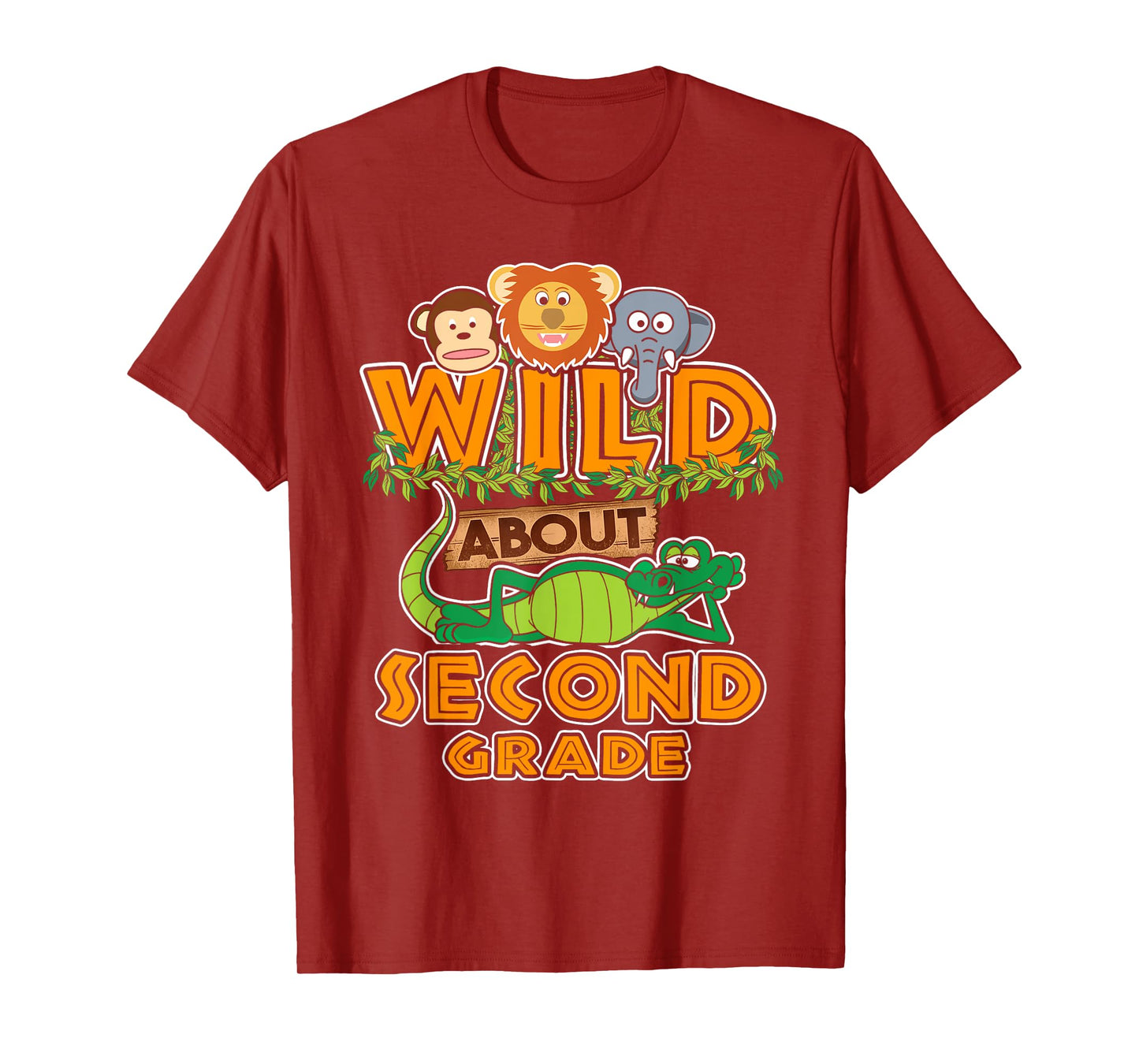 Wild About Second Grade Back to School Classroom T-Shirt T-Shirt