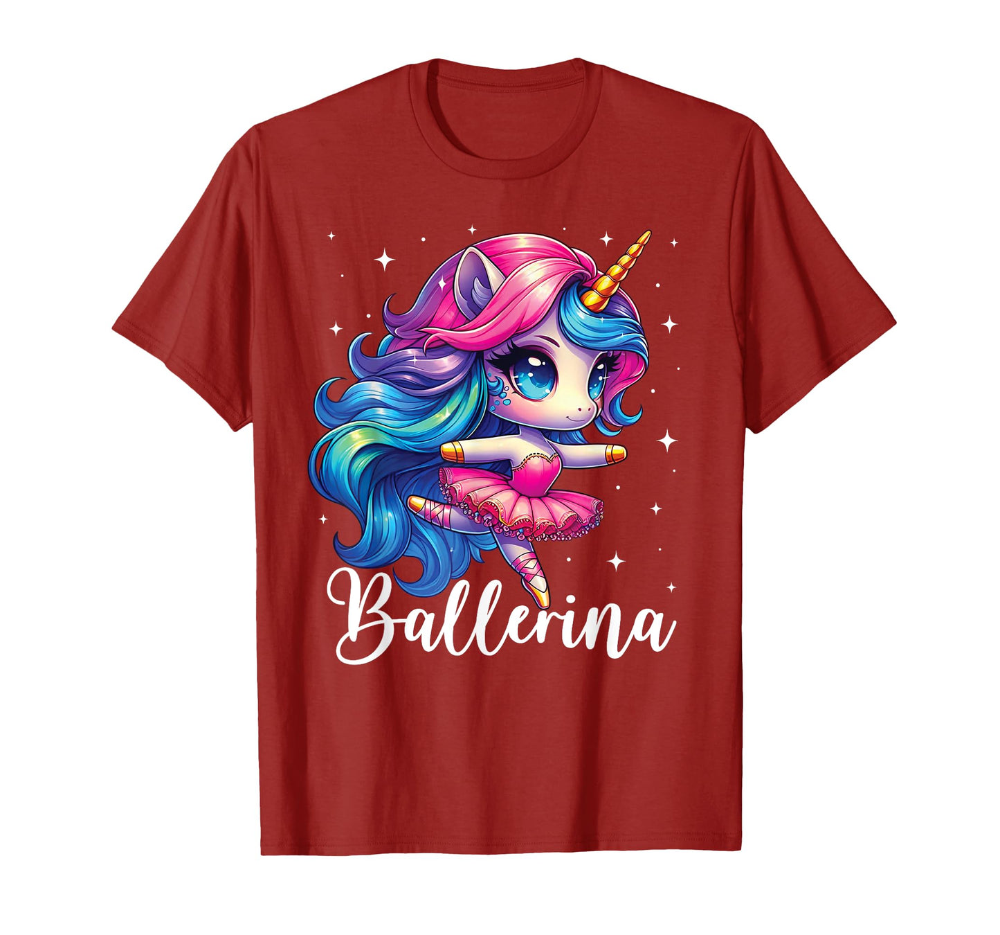 Ballerina Dancer Unicorn Girl Cute Ballet Kids Toddler T-Shirt