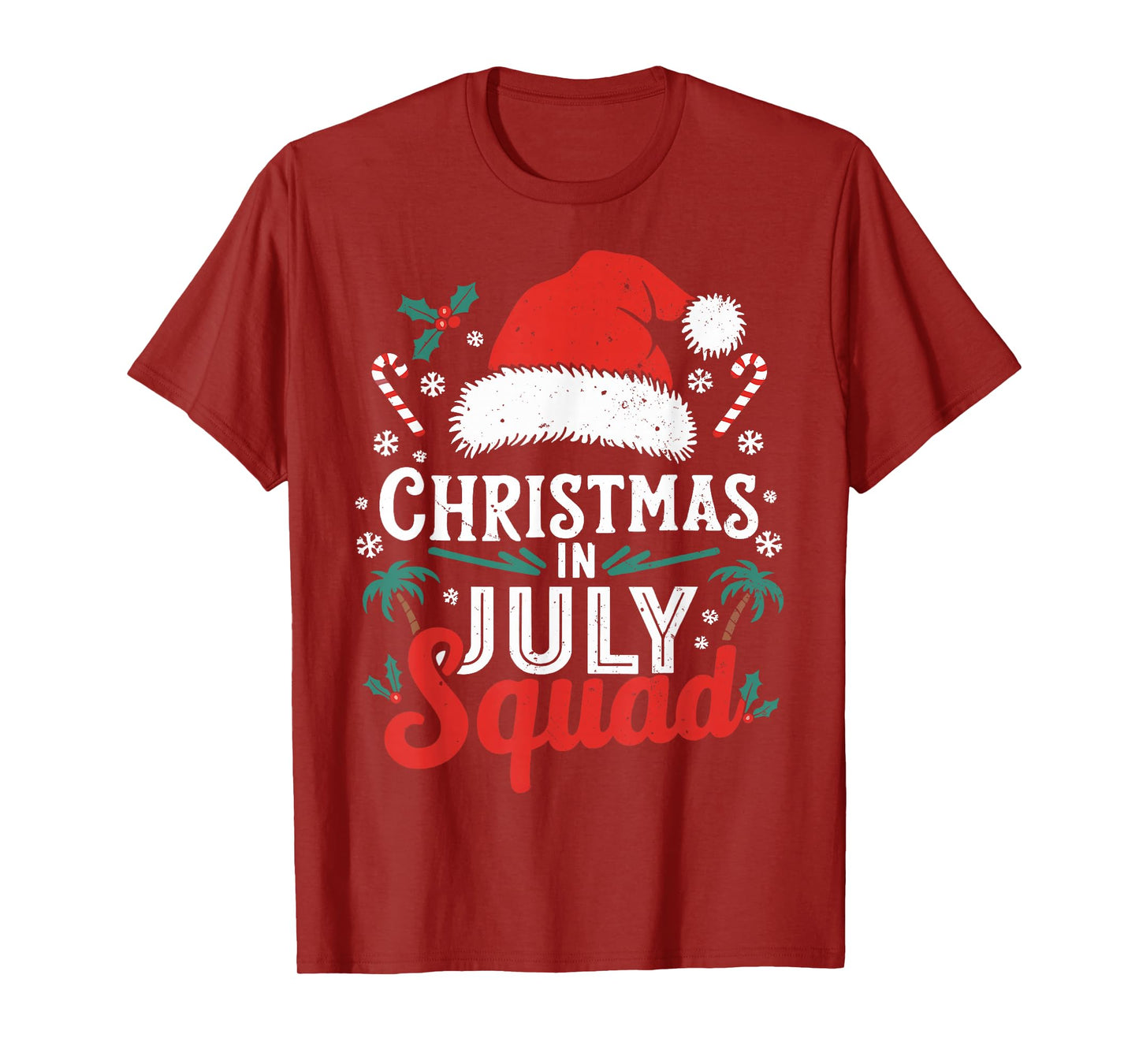 Christmas in July Squad Shirt Family Vacation Summer Outfits T-Shirt