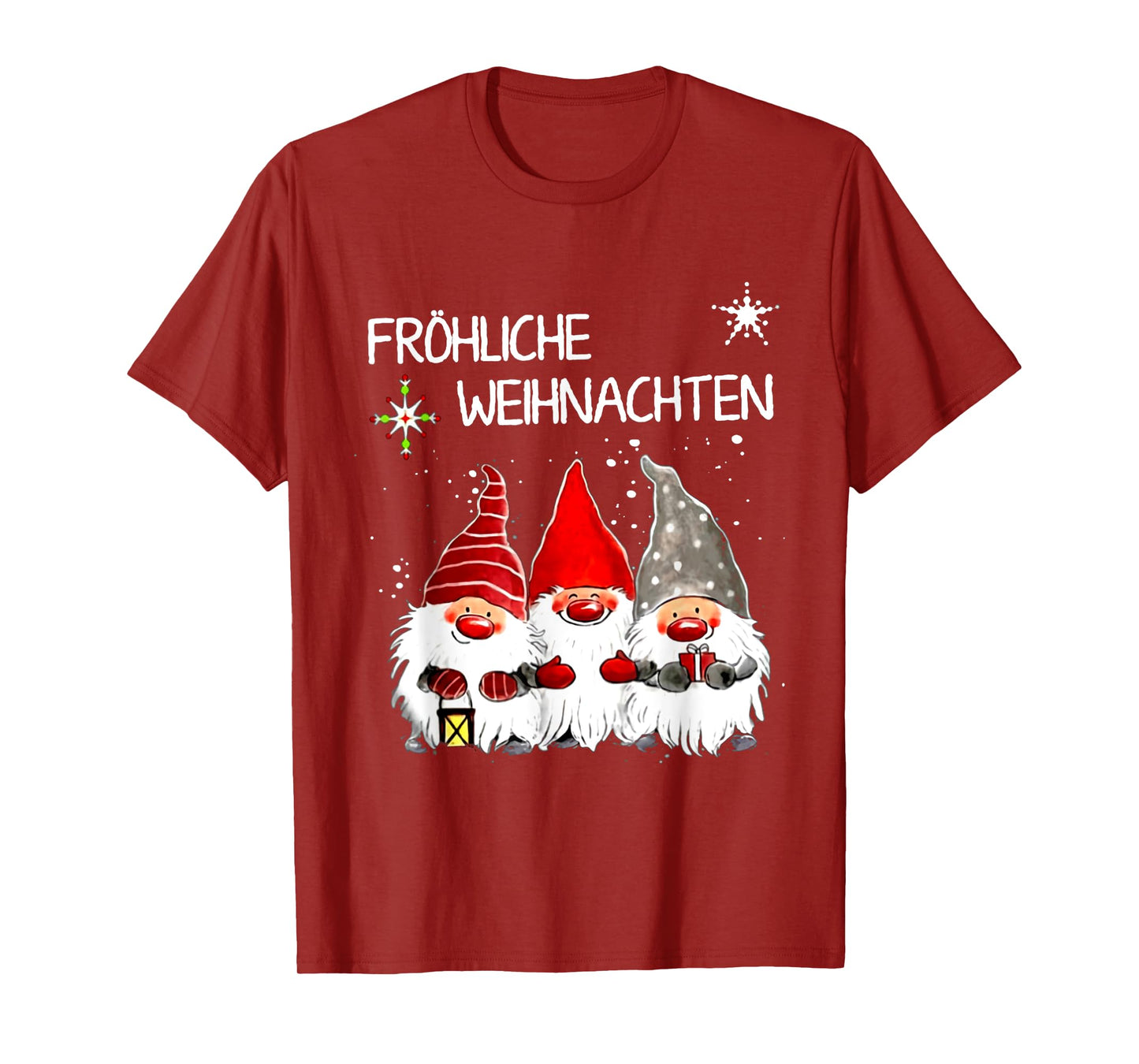 Gnomes Frohliche Weihnachten Funny Christmas T-Shirt