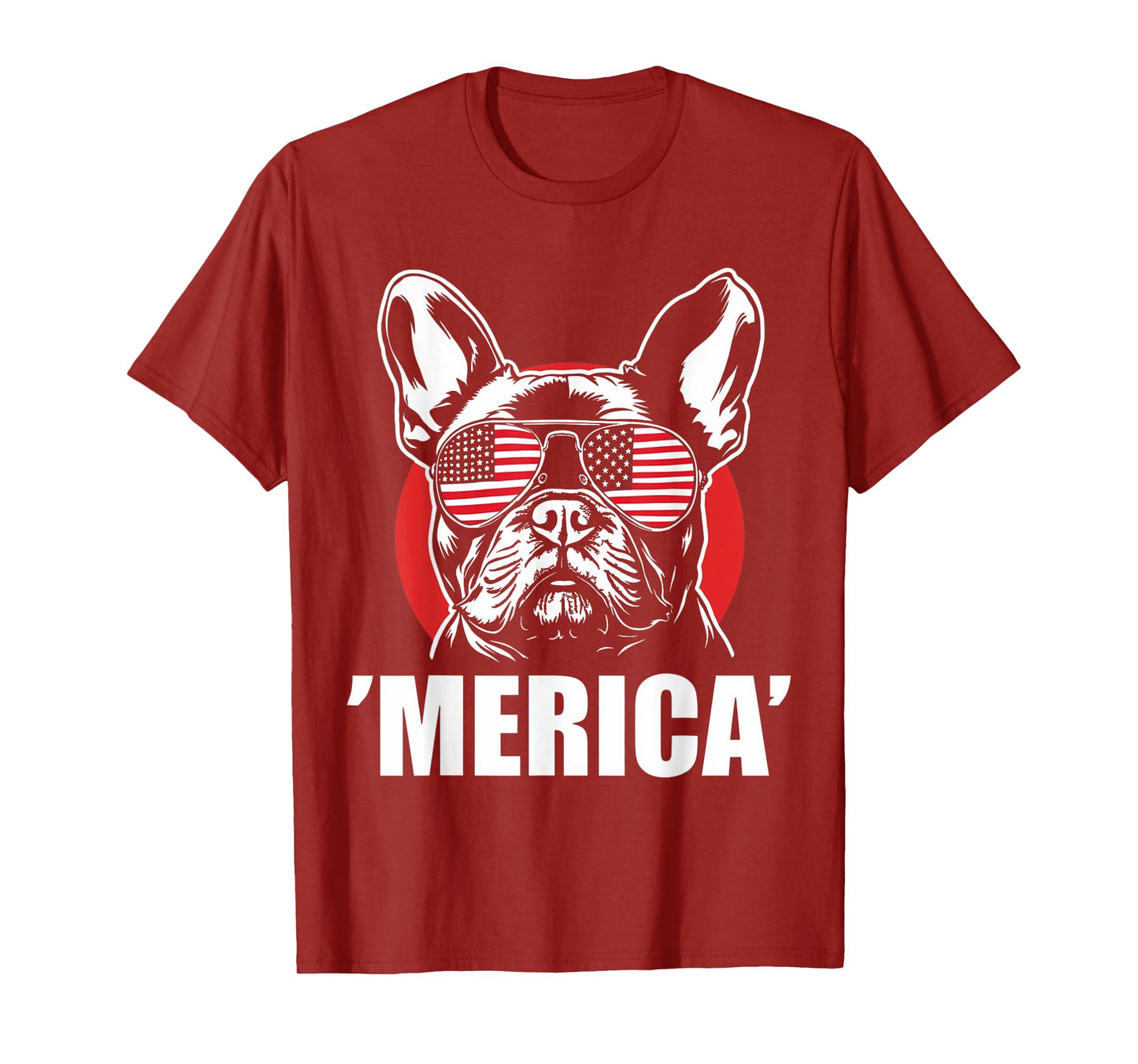 American Flag Merica French Bulldog 4th Of July kids women T-Shirt