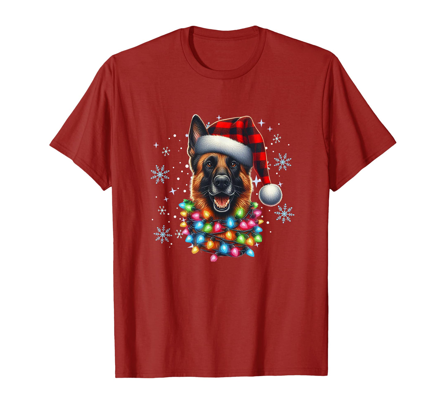 Belgian Shepherd Christmas Xmas Malinois Lover T-Shirt