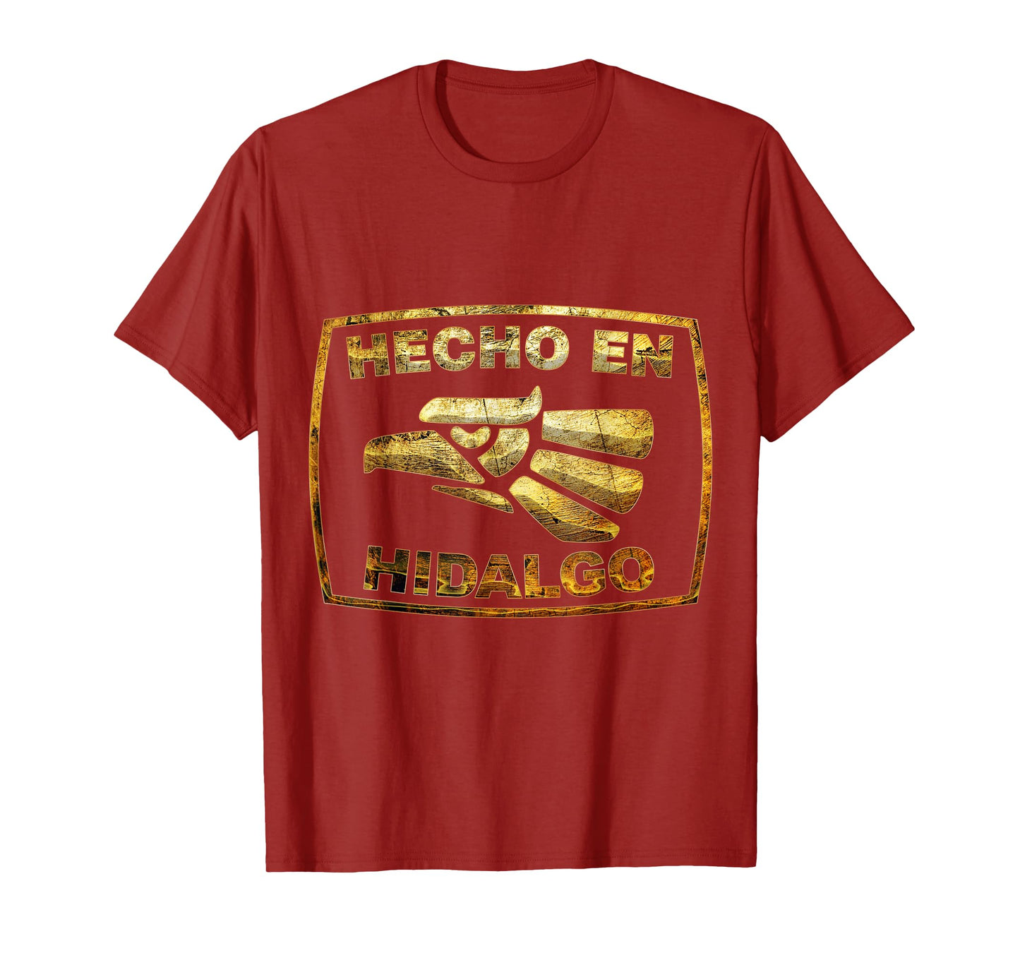 Mens Mexican Shirt Hecho En Hidalgo Mexico Eagle Emblem
