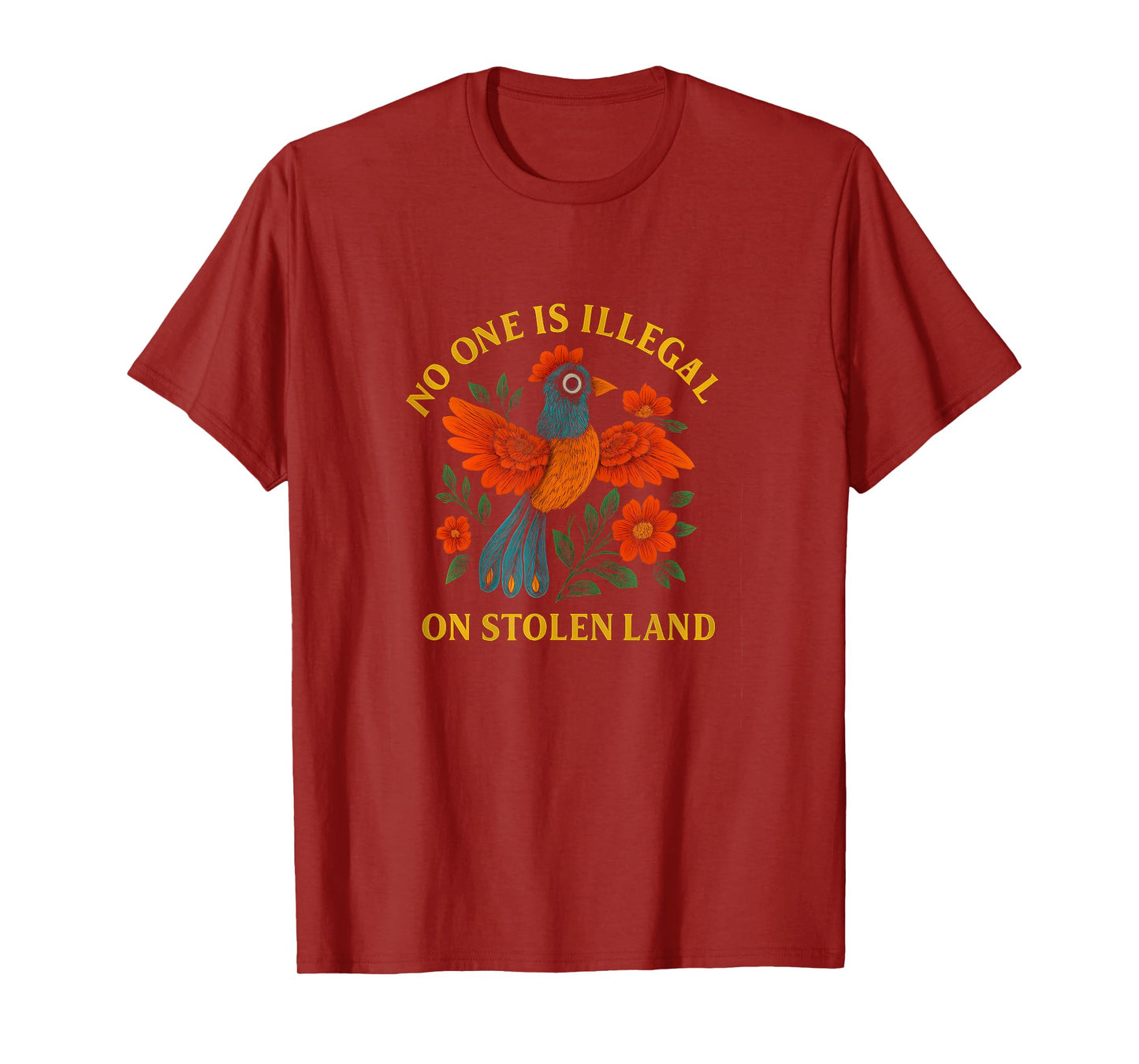 No-One Is Illegal On Stolen Land Native Americans Vintage T-Shirt