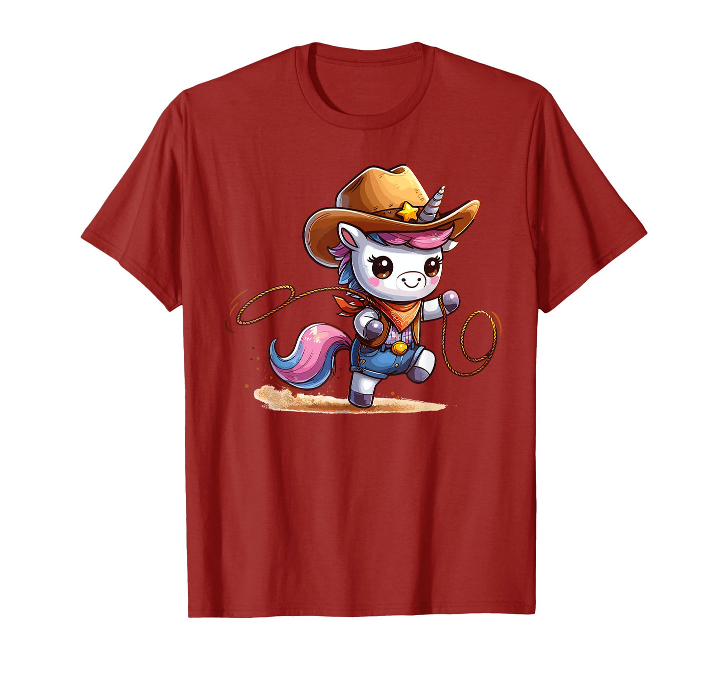 Western Rodeo Cowboy Hat Unicorn Texas Animals T-Shirt