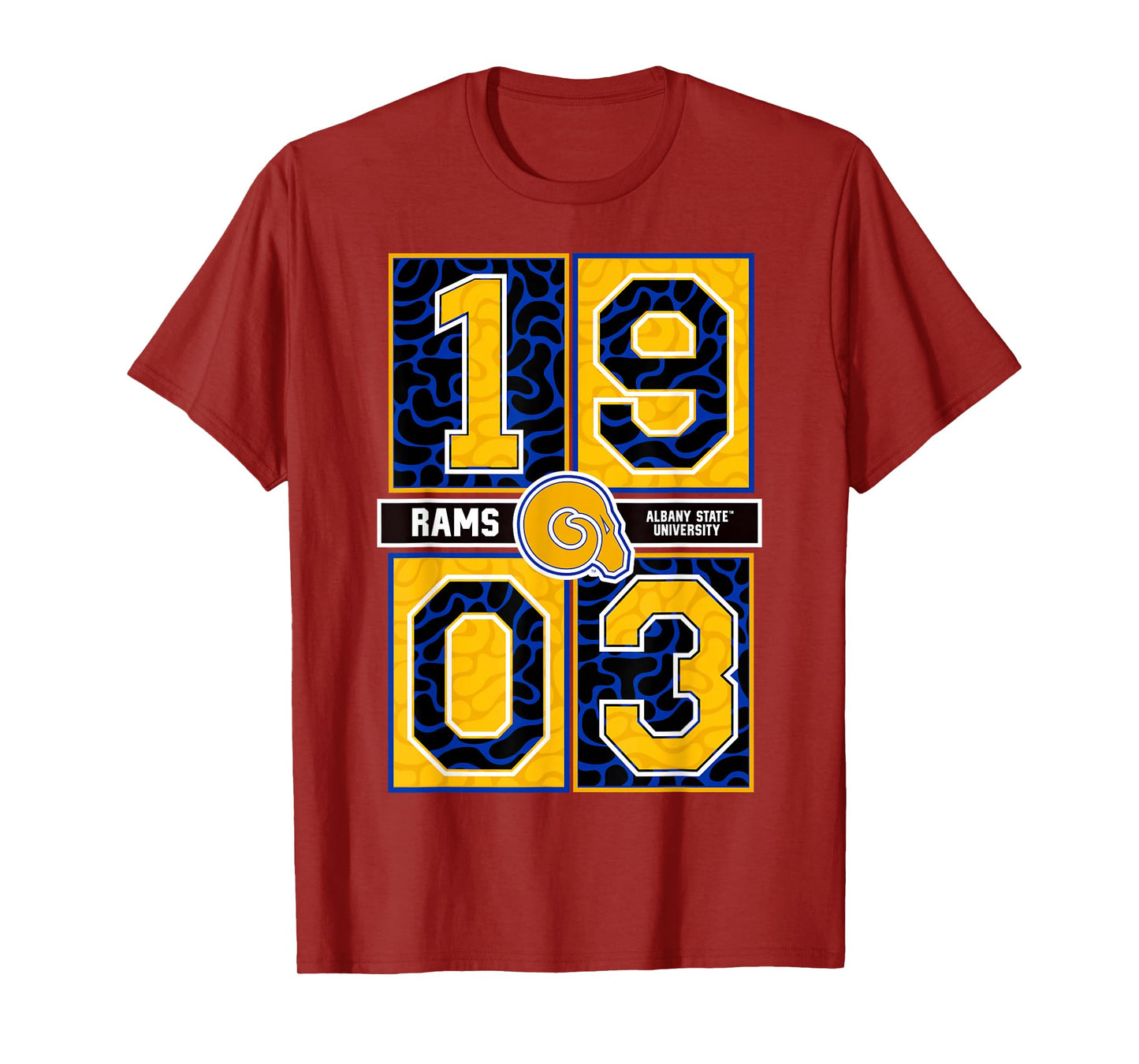 Albany State University - Rams Concrete Date HBCU T-Shirt