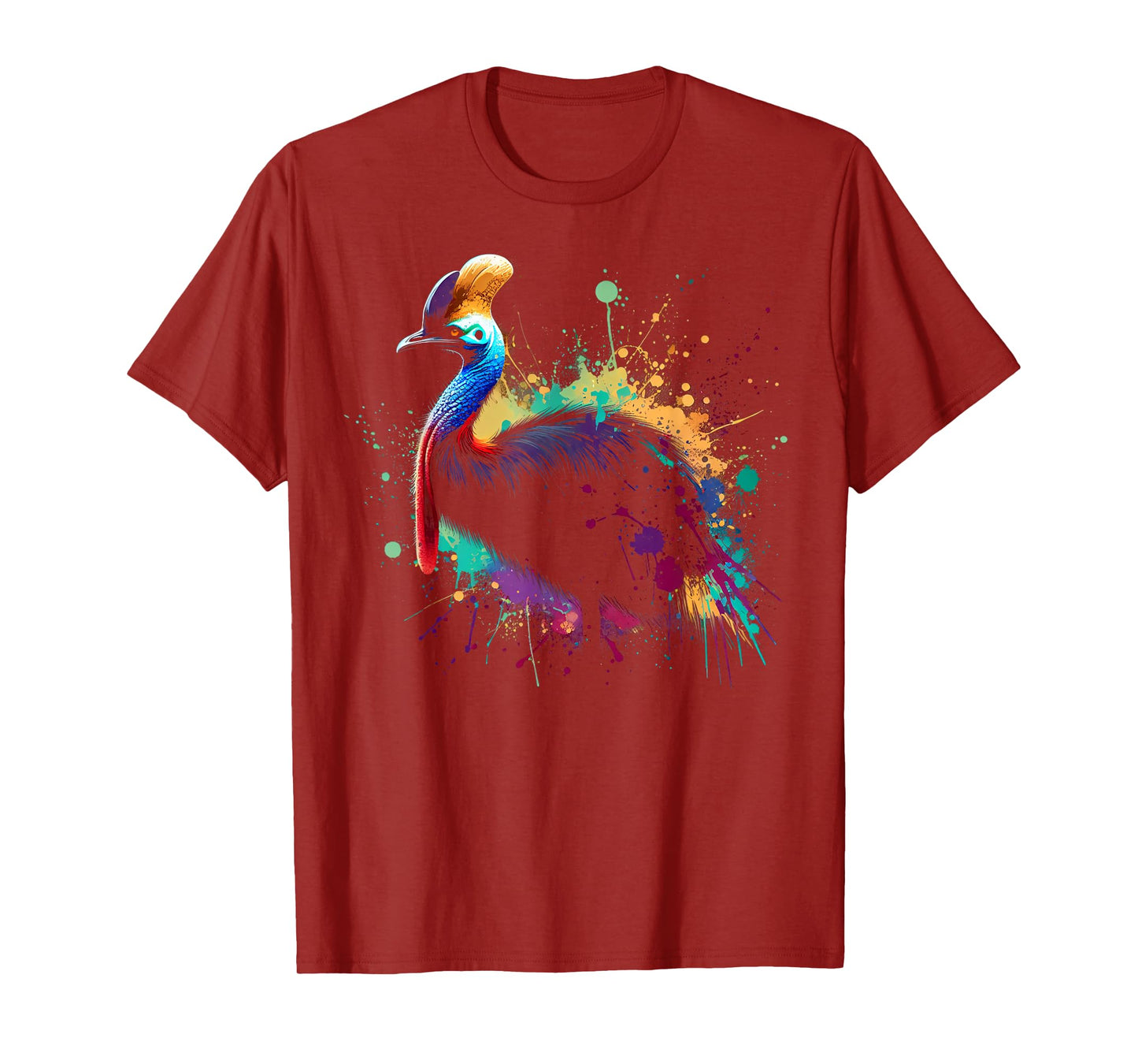 Cassowary Minimalist and Vibrant Style Christmas T-Shirt