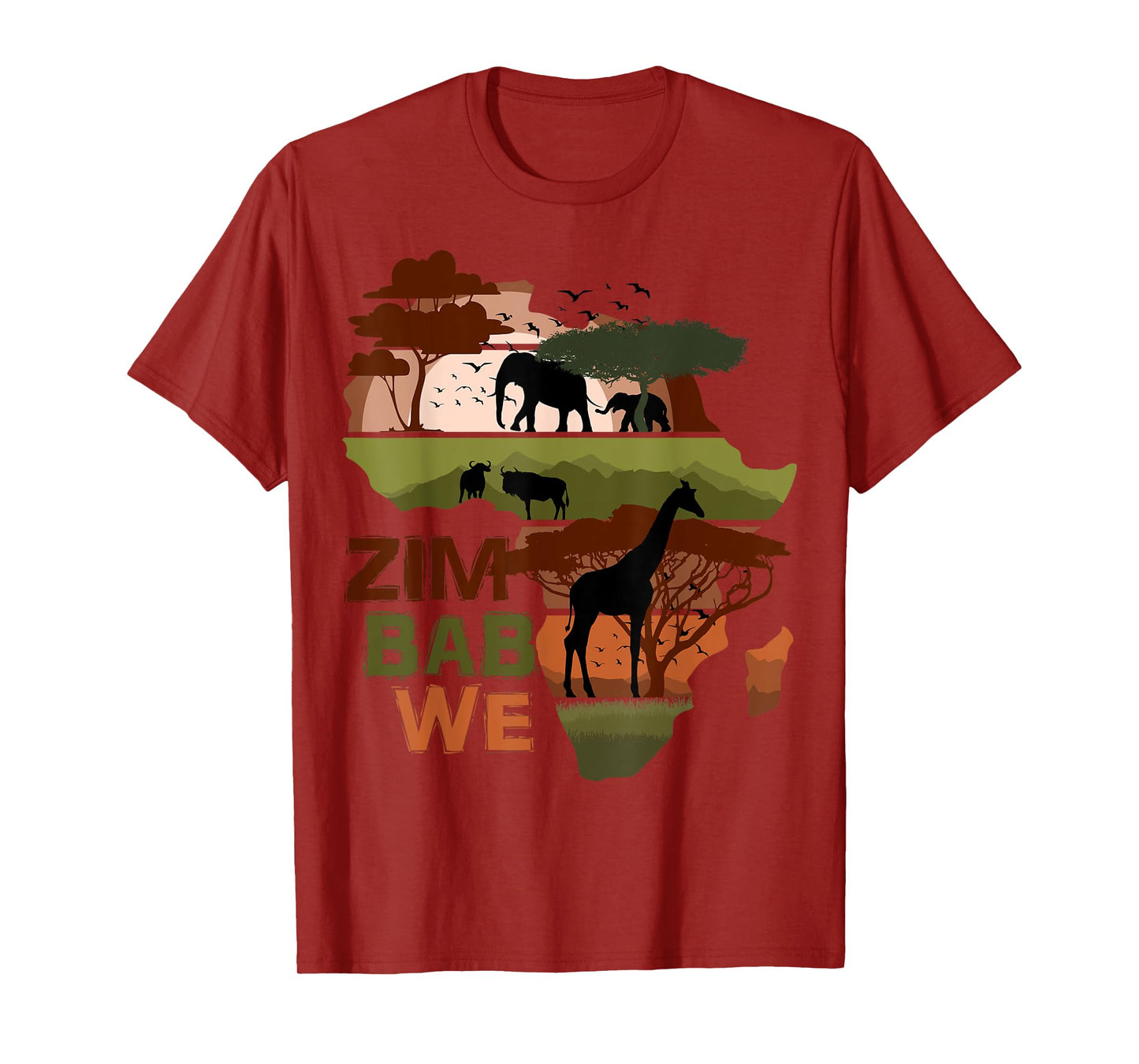 Zimbabwe Africa Sunset Continent Nature Wild Life T-Shirt