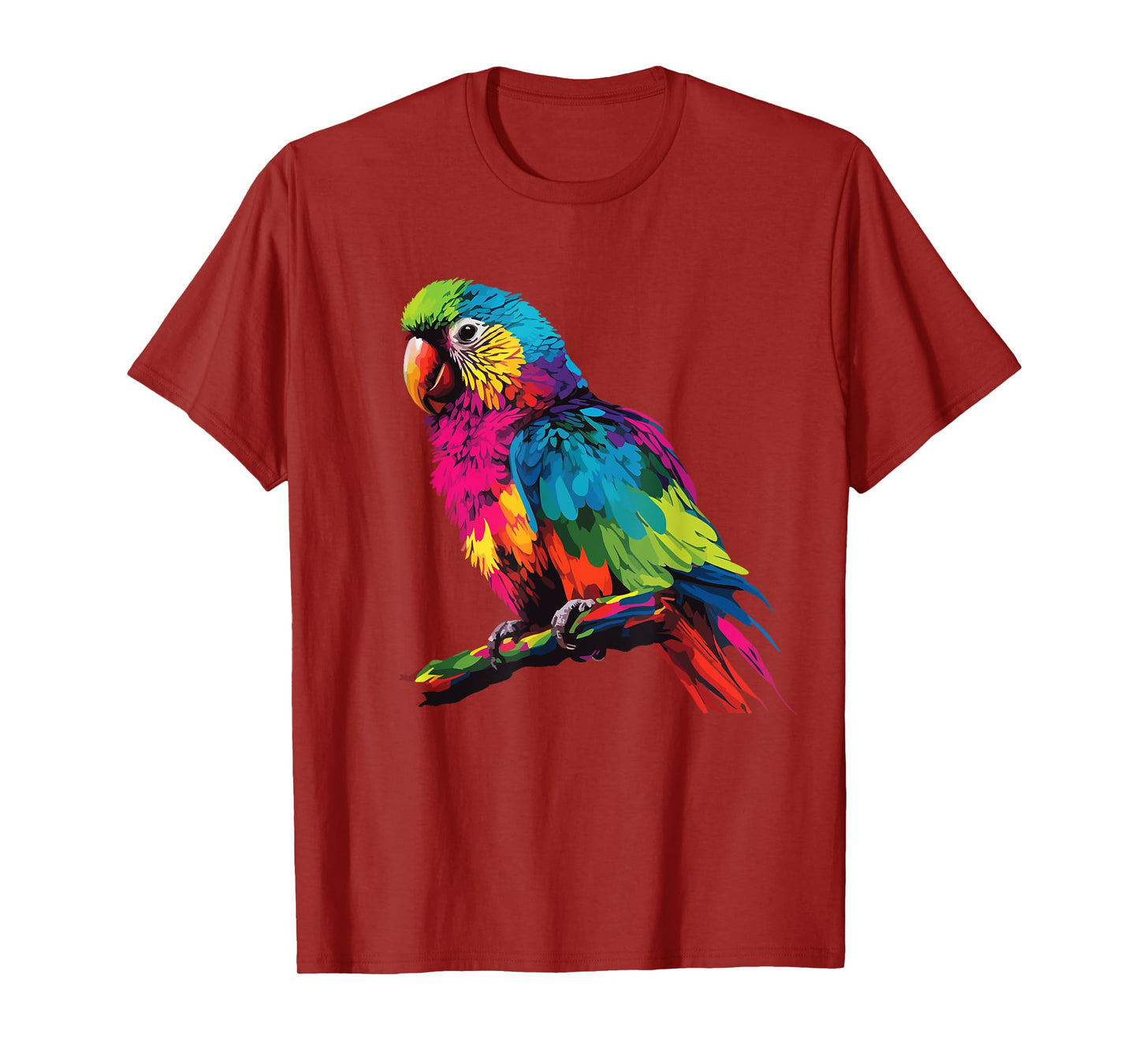 colorful scarlet Macaw parrot bird for lover Birdwatching T-Shirt