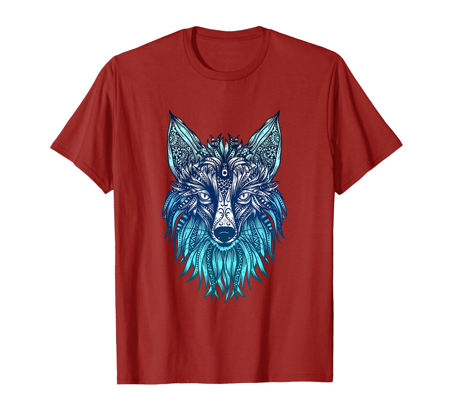 Arctic Fox Tribal Face Ornaments Antarctica Animal Fox T-Shirt