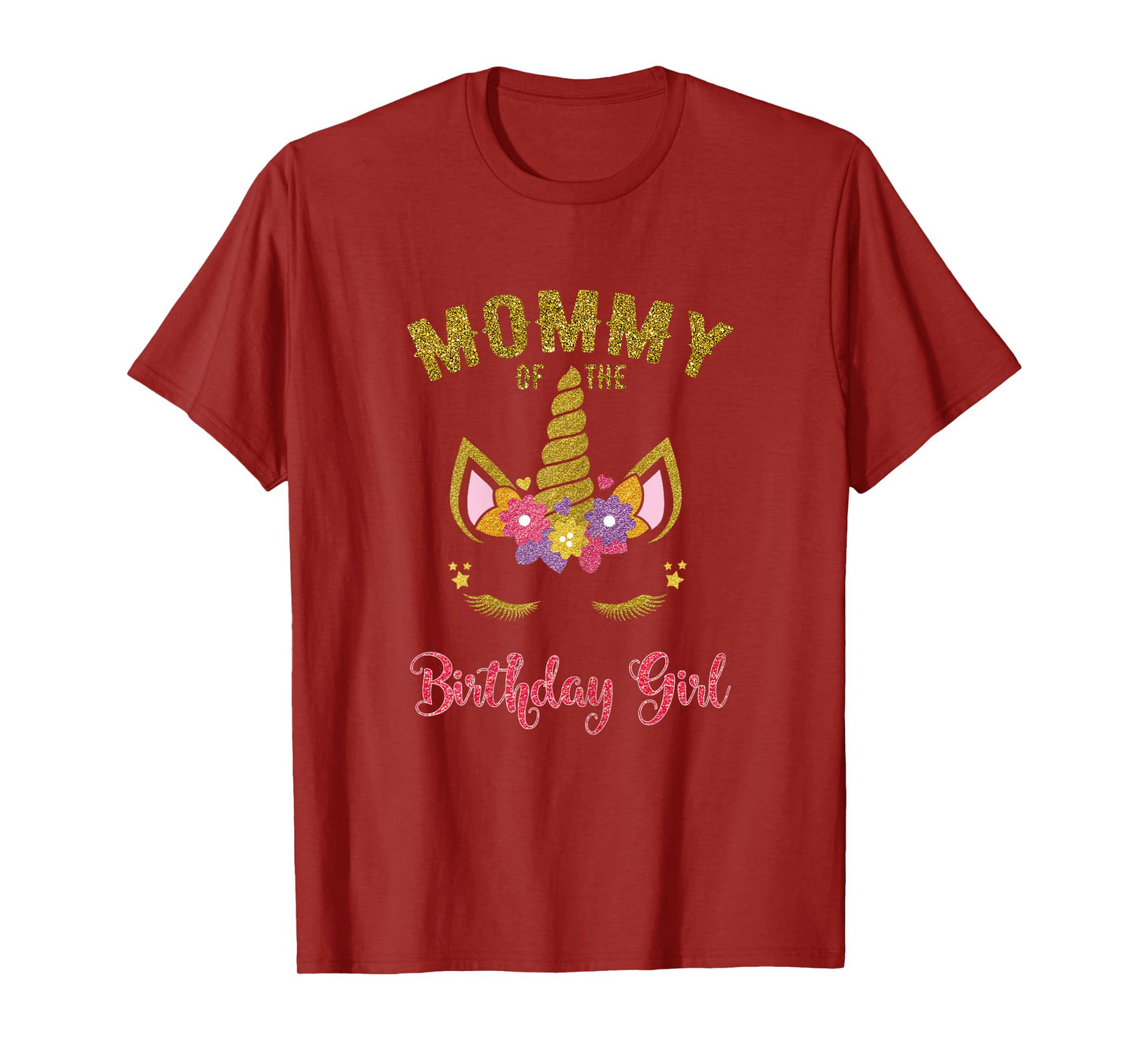 Mommy Of The Birthday Girl Unicorn Family Matching T-Shirt