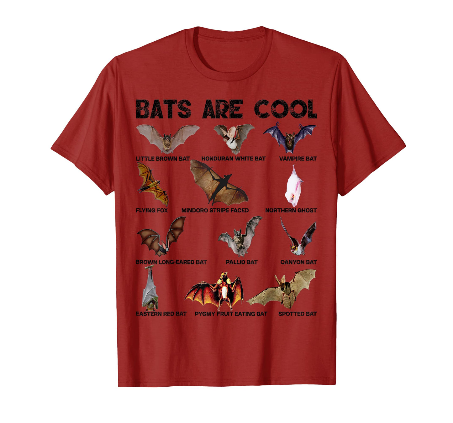 Bats are cool Great Lovely Bat kinds shirts for men women T-Shirt