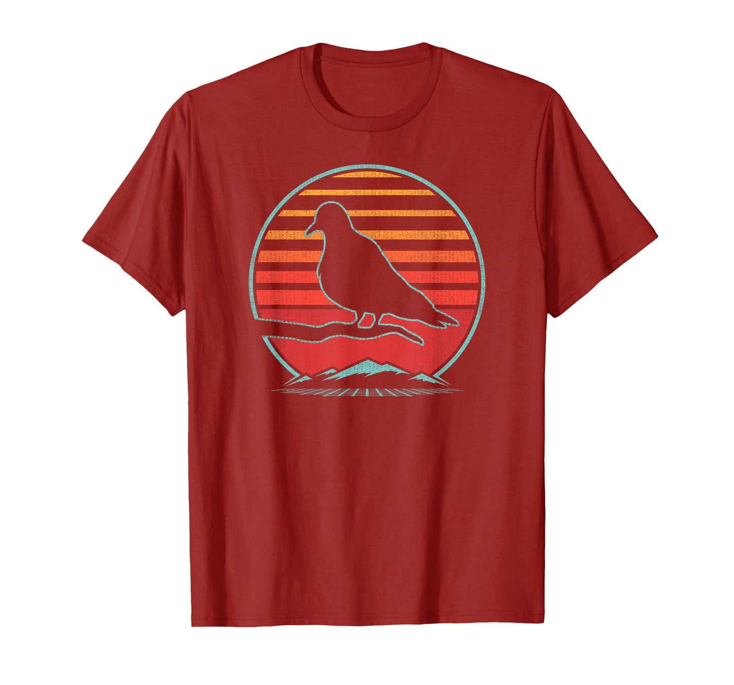 Mourning Dove Retro Vintage 80s Style Birding Gift T-Shirt