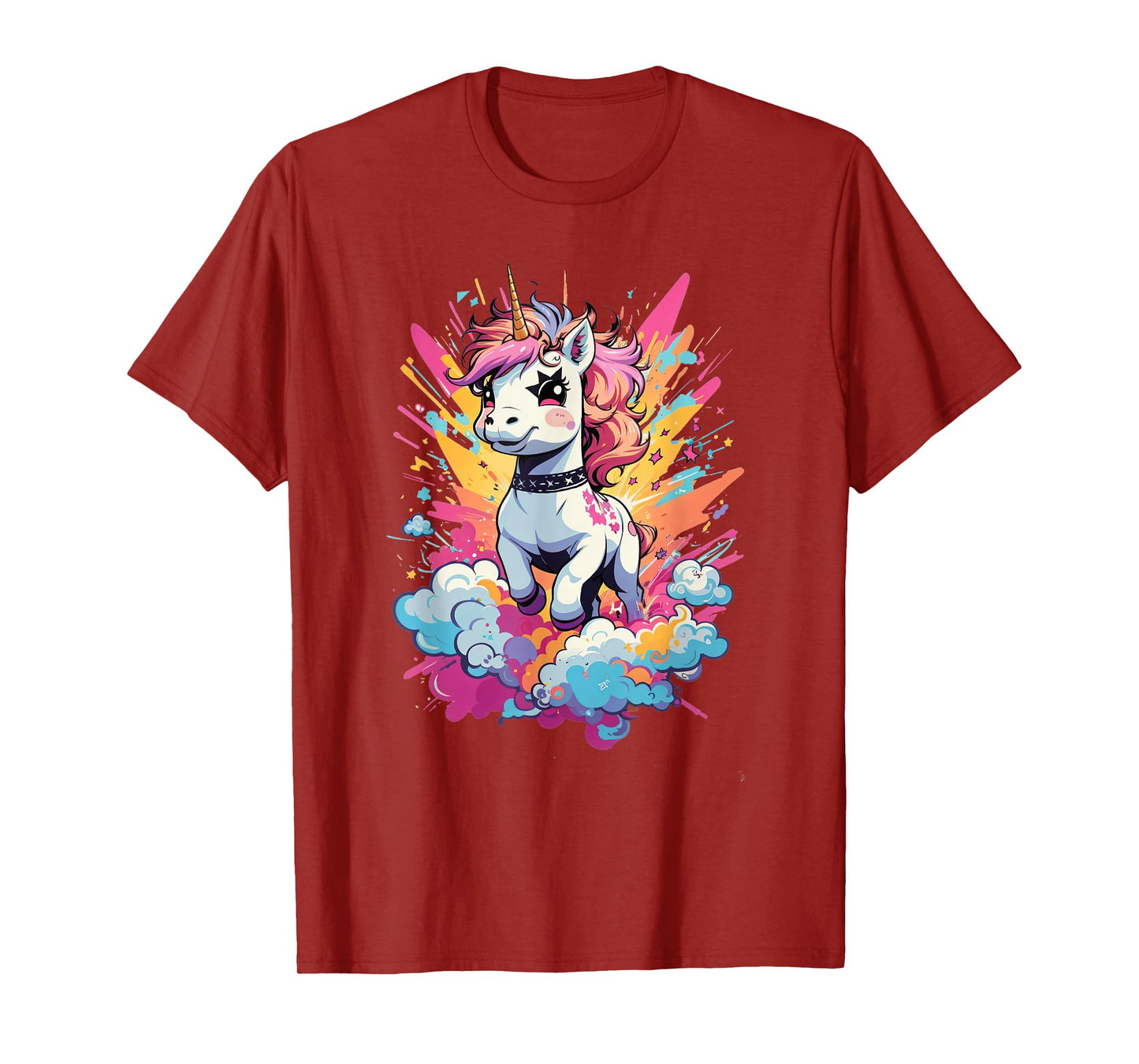Punk Rock Unicorn - Tattooed Rhythms & Mythical Vibes Music T-Shirt