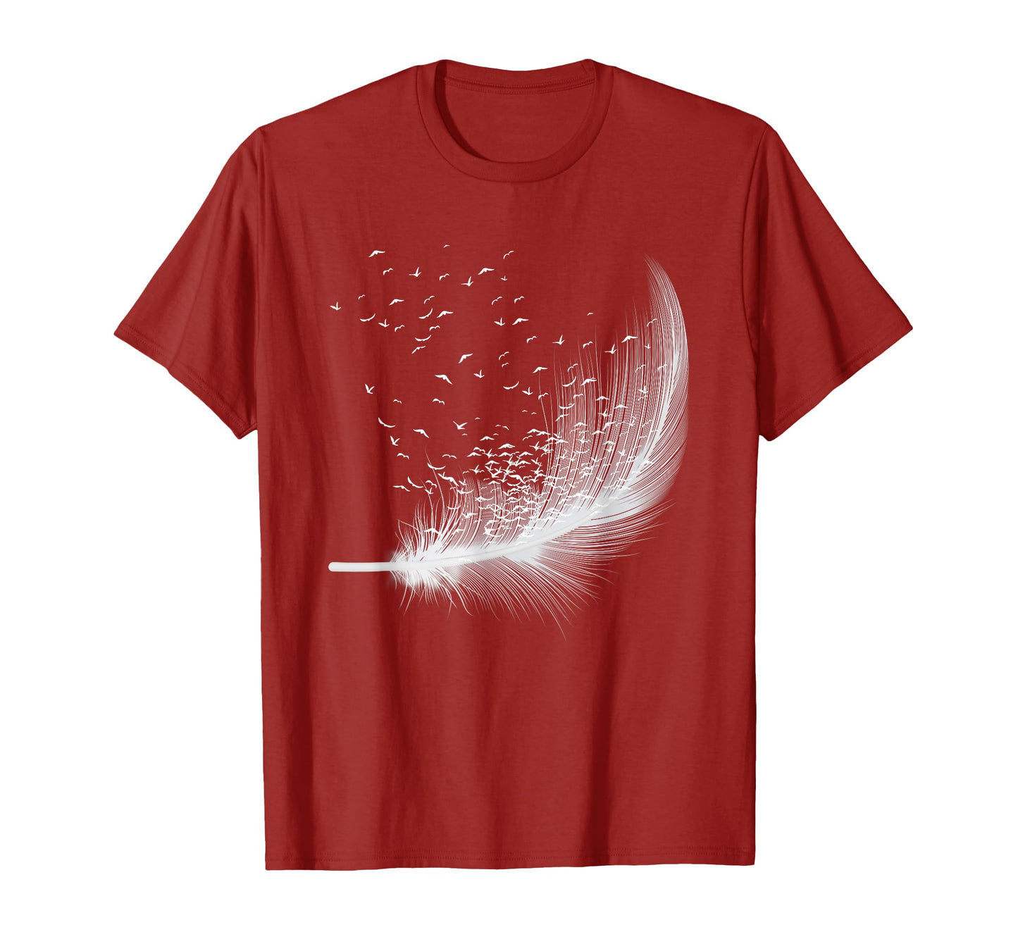 Bird Feather Silhouette Image Birdwatcher Birdwatching Lover T-Shirt