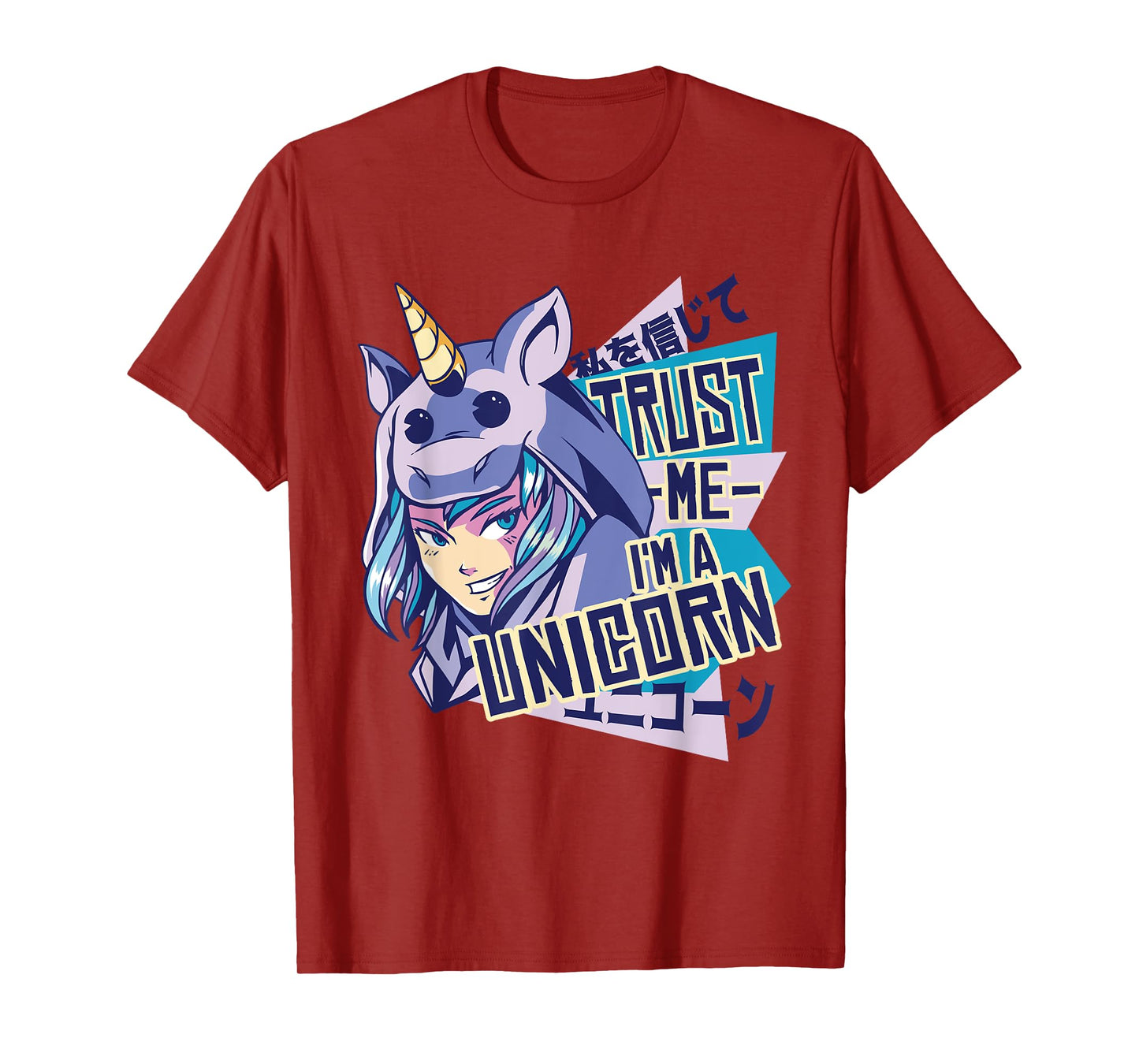 Trust me I'm a unicorn : Funny Anime Unicorn Design T-Shirt
