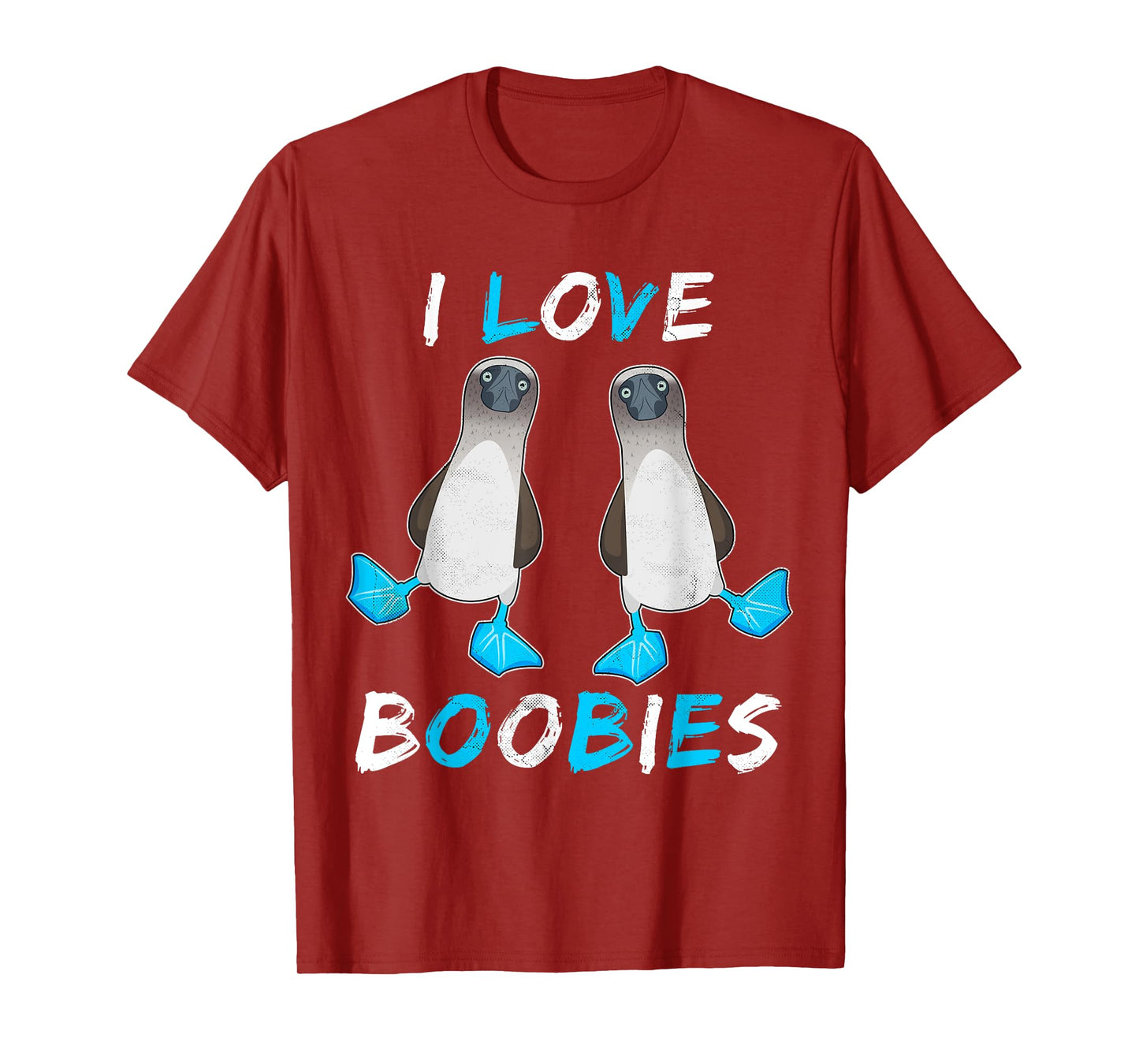 I love Boobies - Funny Booby Bird Gift T-Shirt