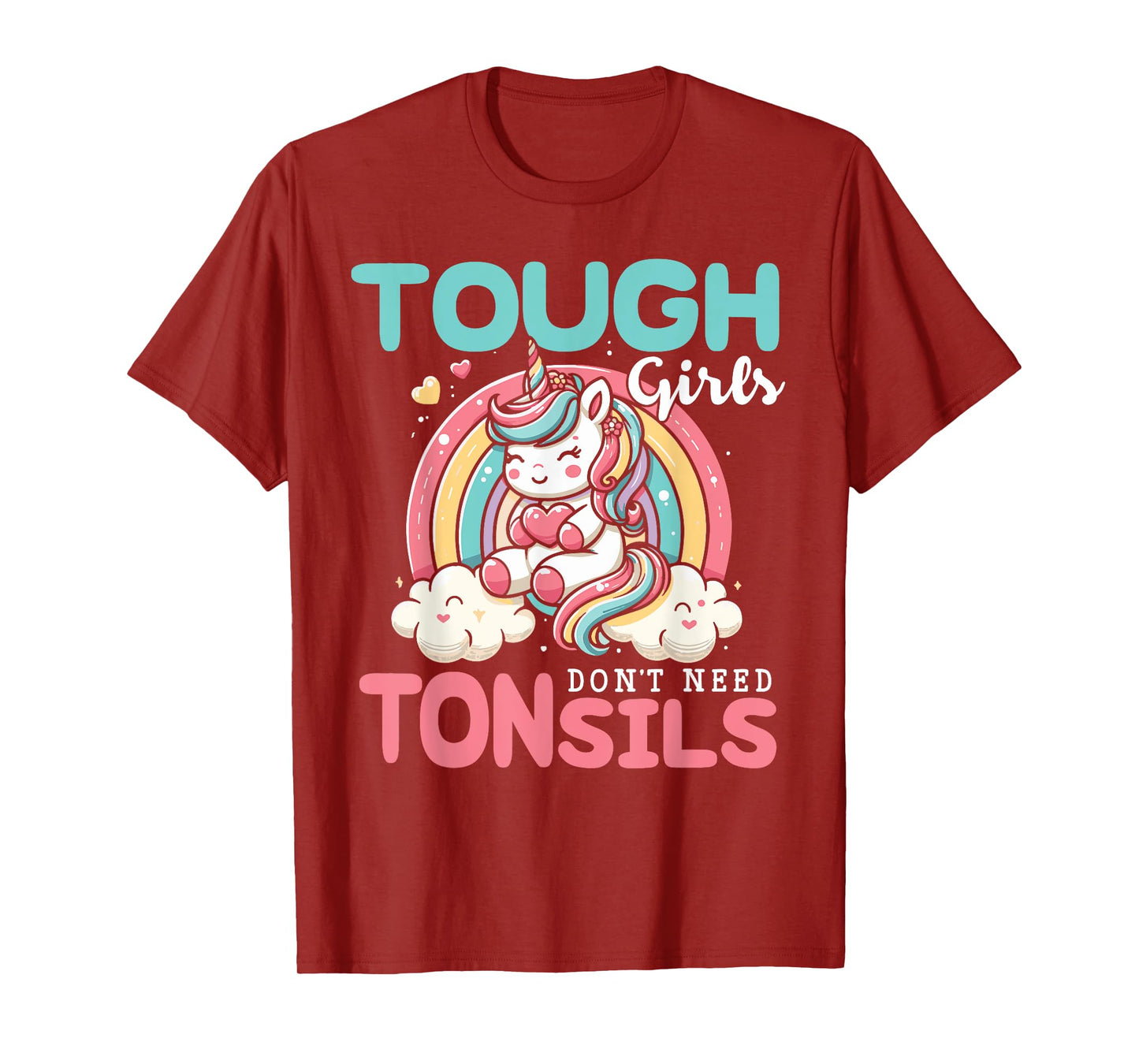 Tonsil Surgery Recovery Shirt Girls Unicorn Tonsil Removal T-Shirt