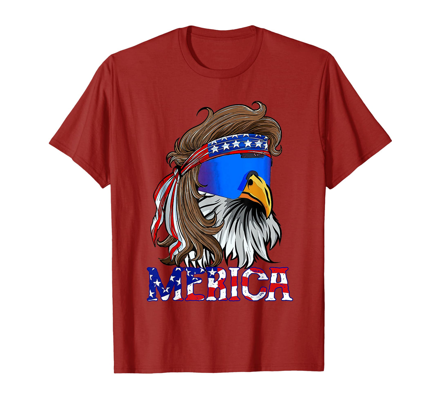 Eagle Mullet Sunglasses Merica 4th Of July USA American Flag Women Kids Men T-Shirt