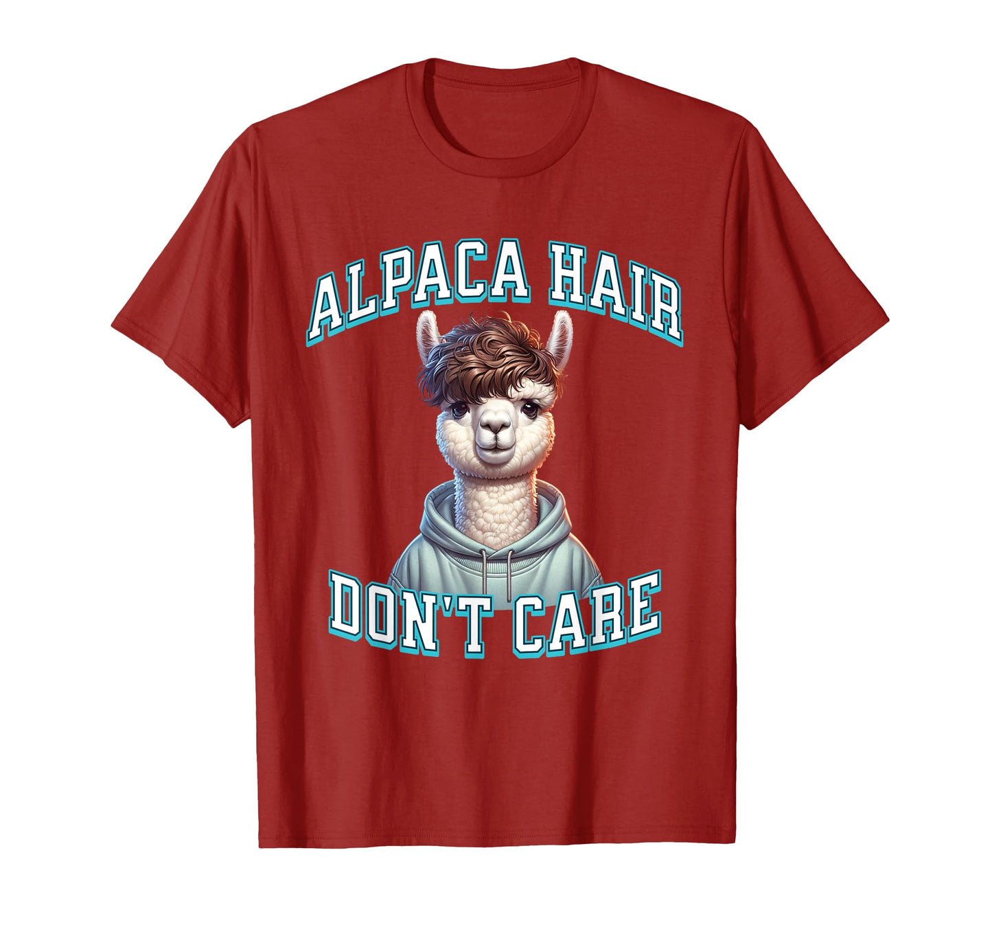 Alpaca Hair Gen Z Trendy Broccoli Haircut Perm Funny Meme T-Shirt