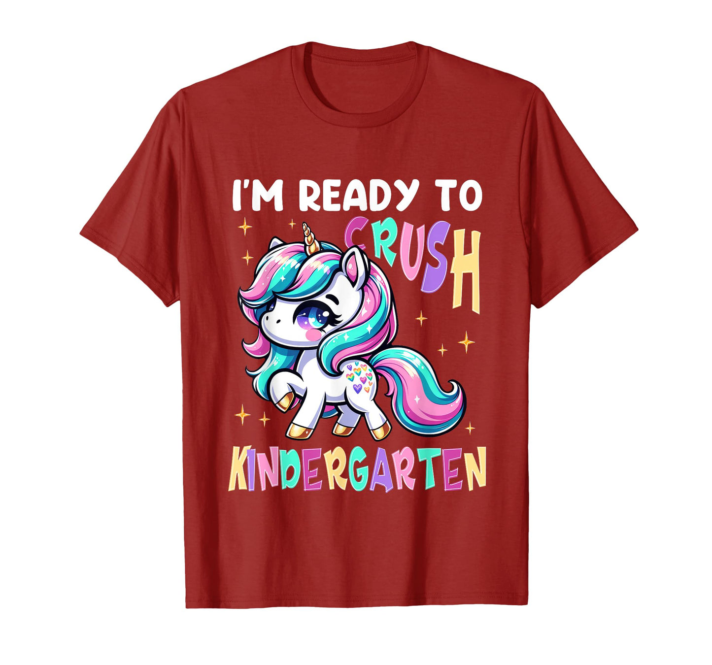 I'm Ready To Crush Kindergarten Unicorn Kinder Girls Kids T-Shirt