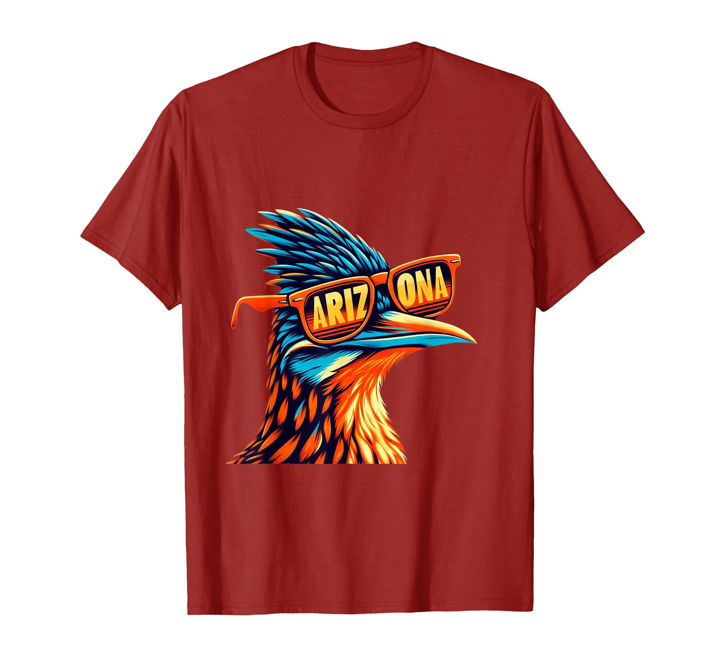 Arizona Roadrunner in Retro Sunglasses Southwest Desert Bird T-Shirt