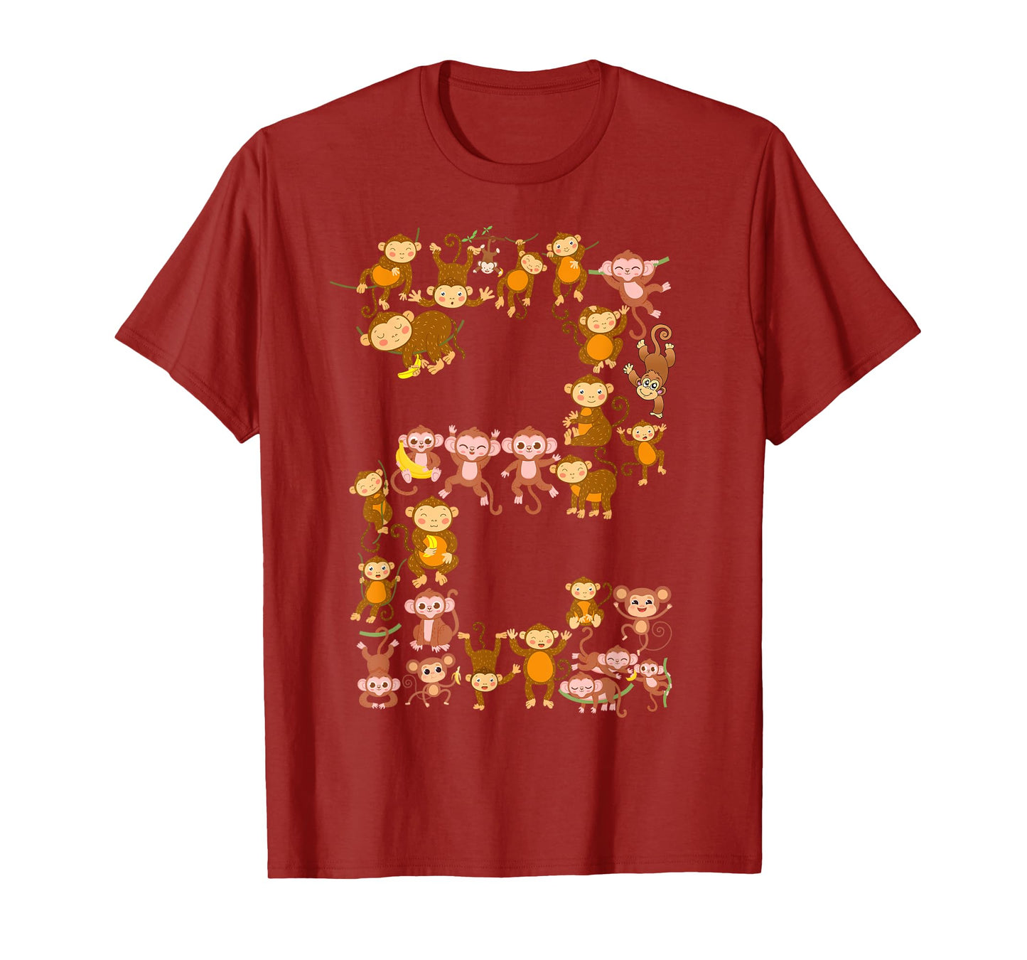 Toddler 2nd Birthday Monkey Themed 2 Year Old Monkeys Lovers T-Shirt