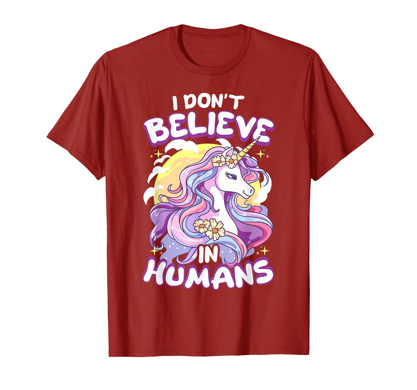 I Don't Believe In Humans Unicorn T-Shirt