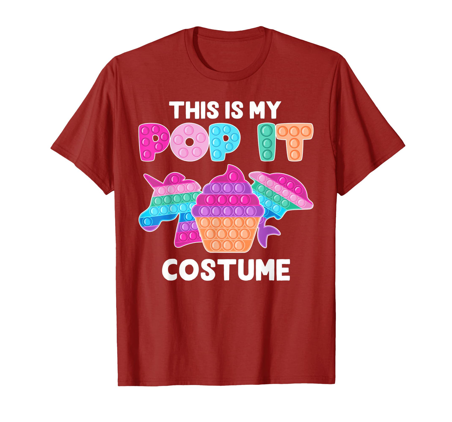 This is my Pop it Costume Funny Pop Fidget Toys Unicorn T-Shirt