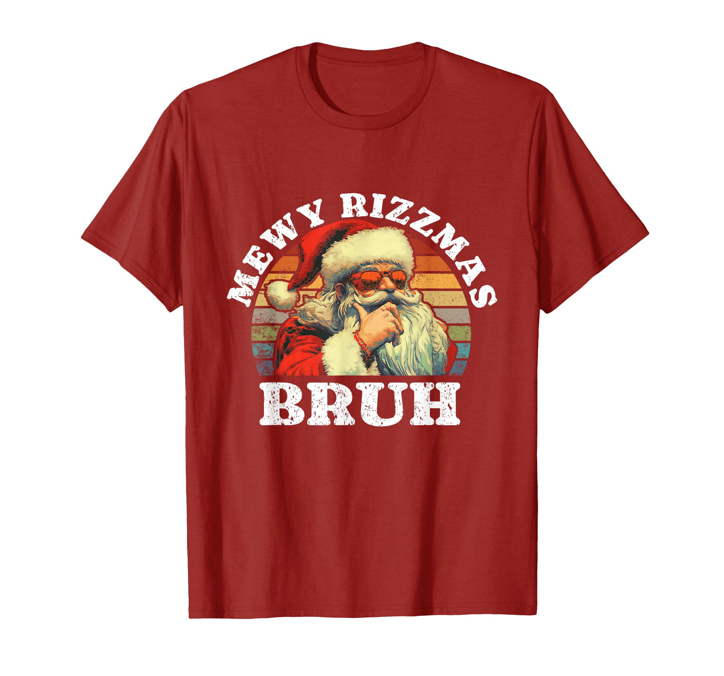 Rizz The Season bruh. Mewy Rizzmas Funny joke Rizz Christmas T-Shirt