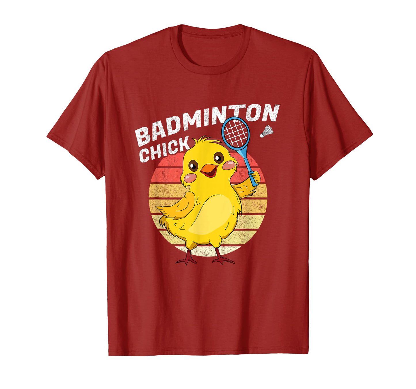 Badminton Chick Retro Chicken Birdie Women Badminton T-Shirt