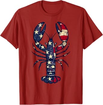 USA Flag Crawfish Season 4Th Of July Crawfish Boil Party T-Shirt